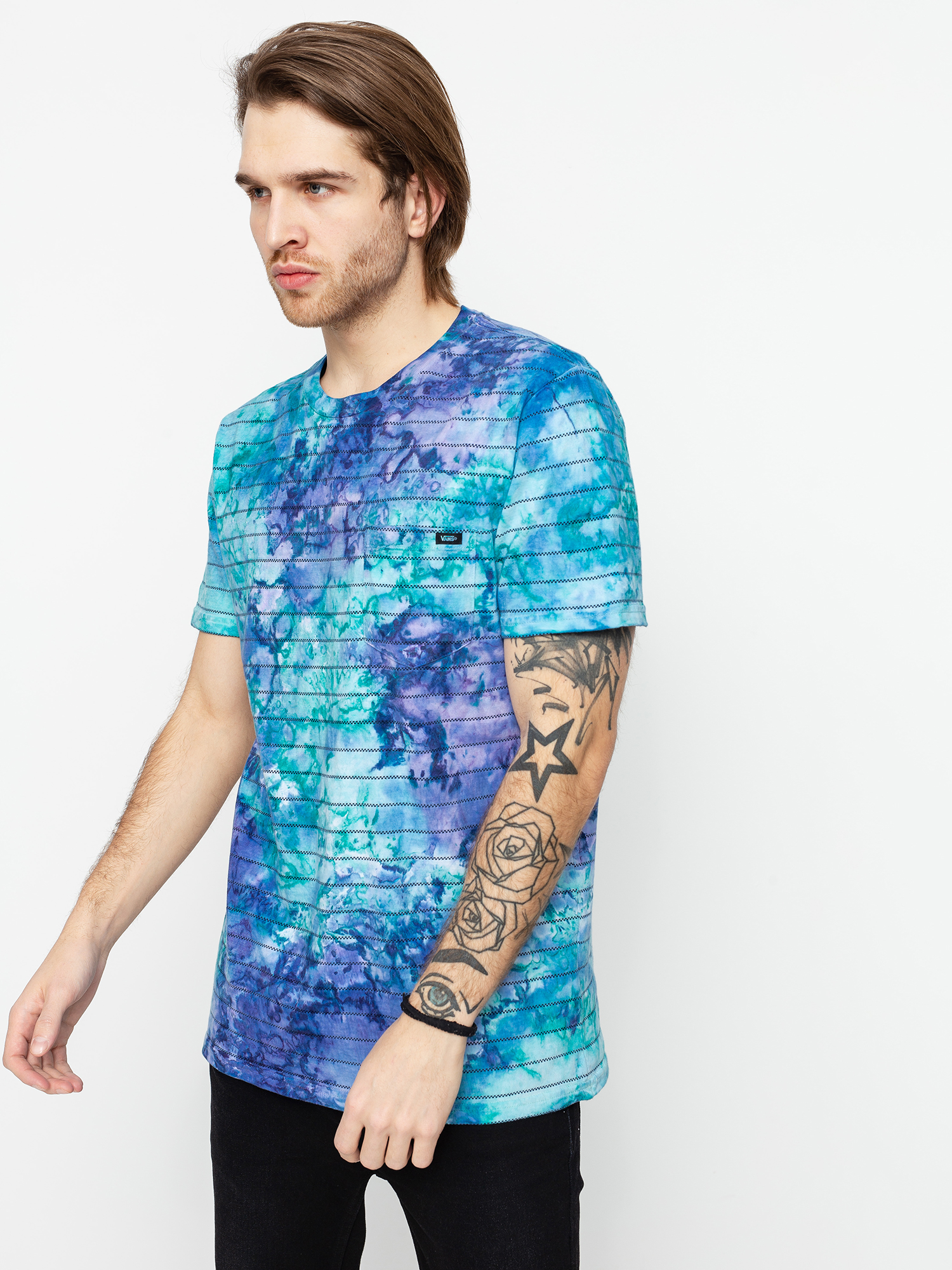 Vans Tie Dye Checkerstripe II Ujjatlan felső (english lavender tie dye)