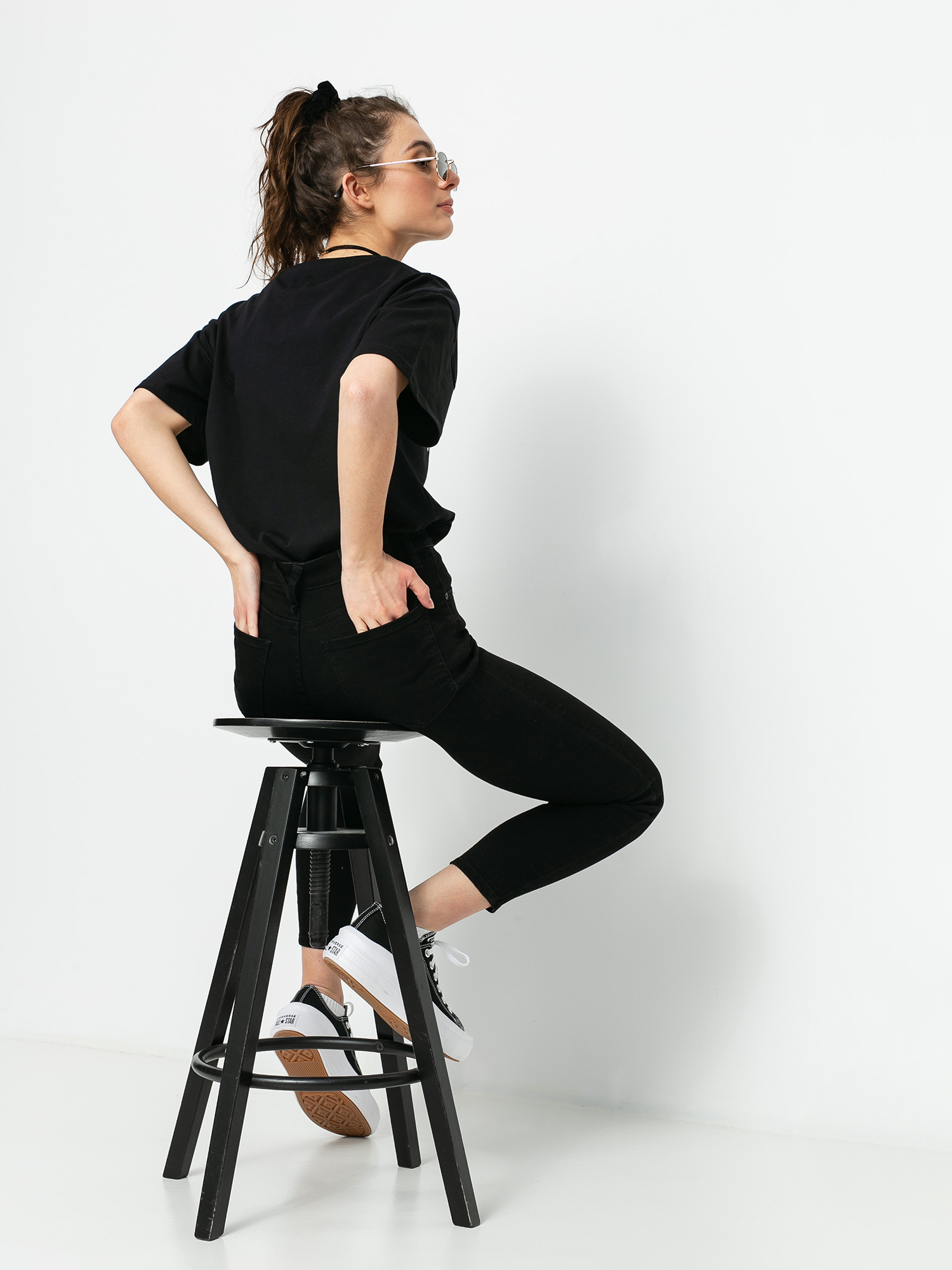 Local Heroes Butterfly Tribal Wmn Ujjatlan felső (black)