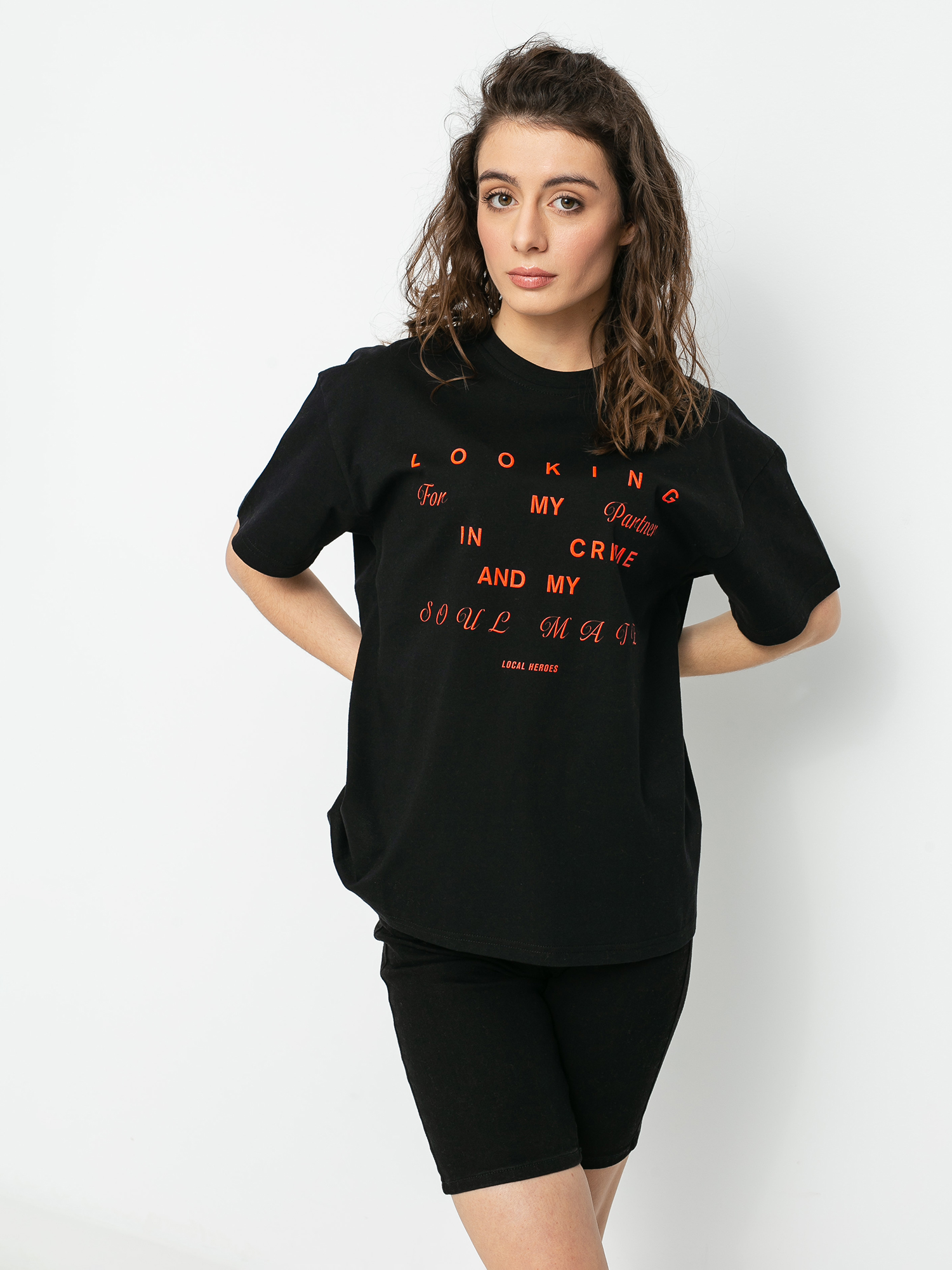 Local Heroes Looking For Wmn Ujjatlan felső (black)