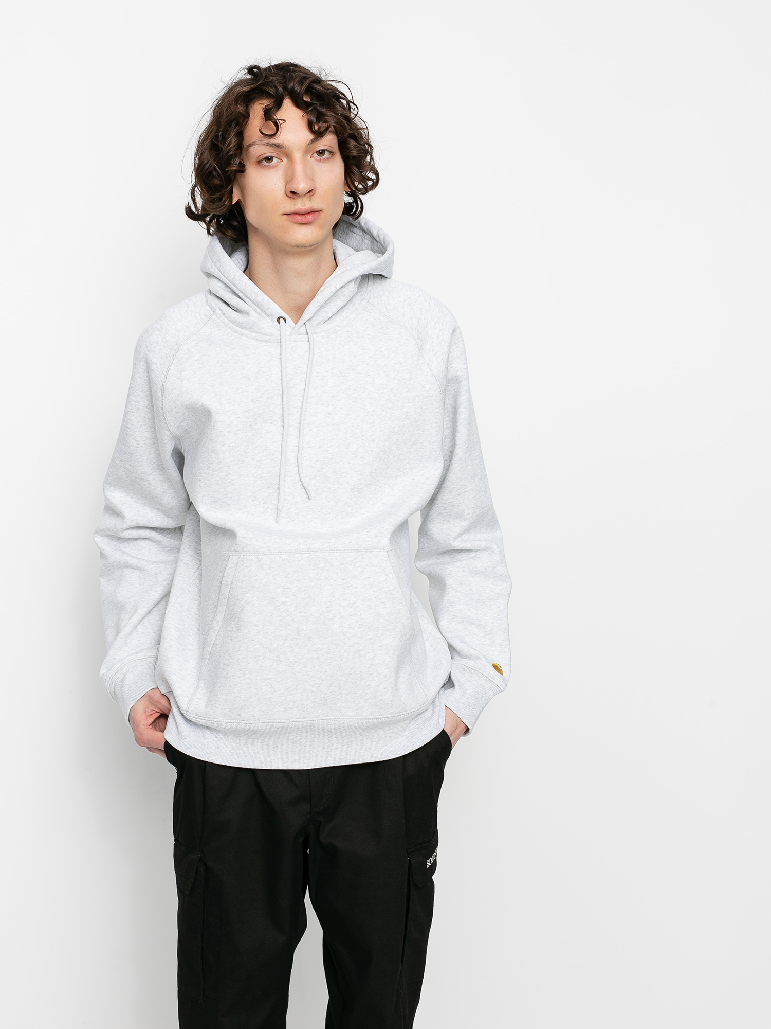 Carhartt WIP Chase HD Kapucnis pulóver (ash heather/gold)