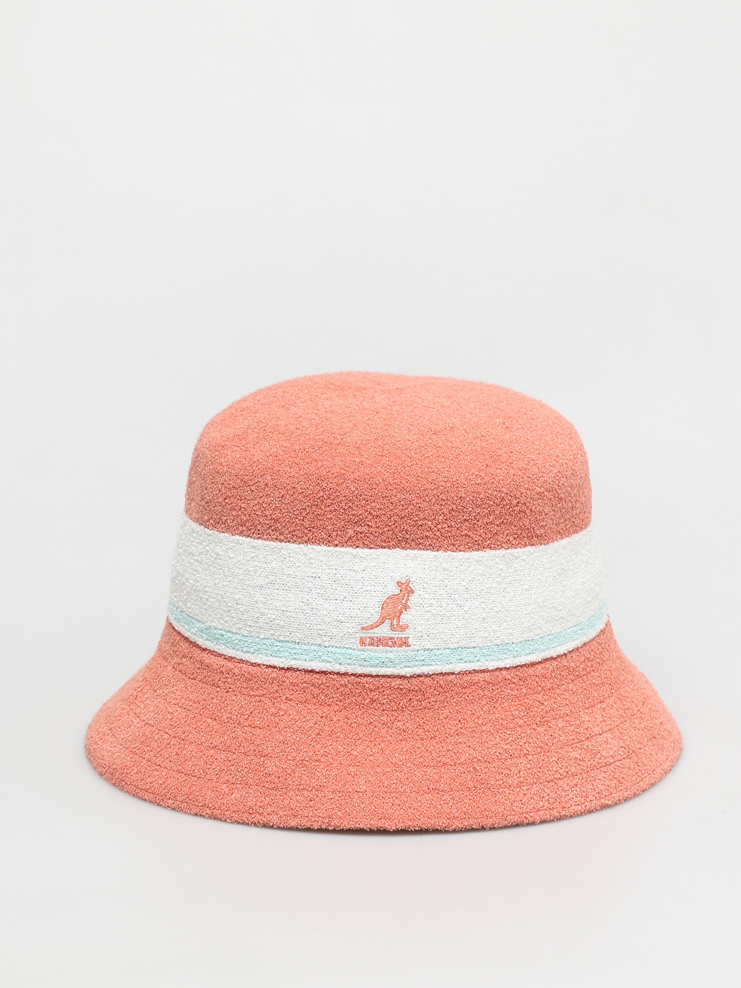 Kangol Bermuda Stripe Bucket Kalap (peach pink)