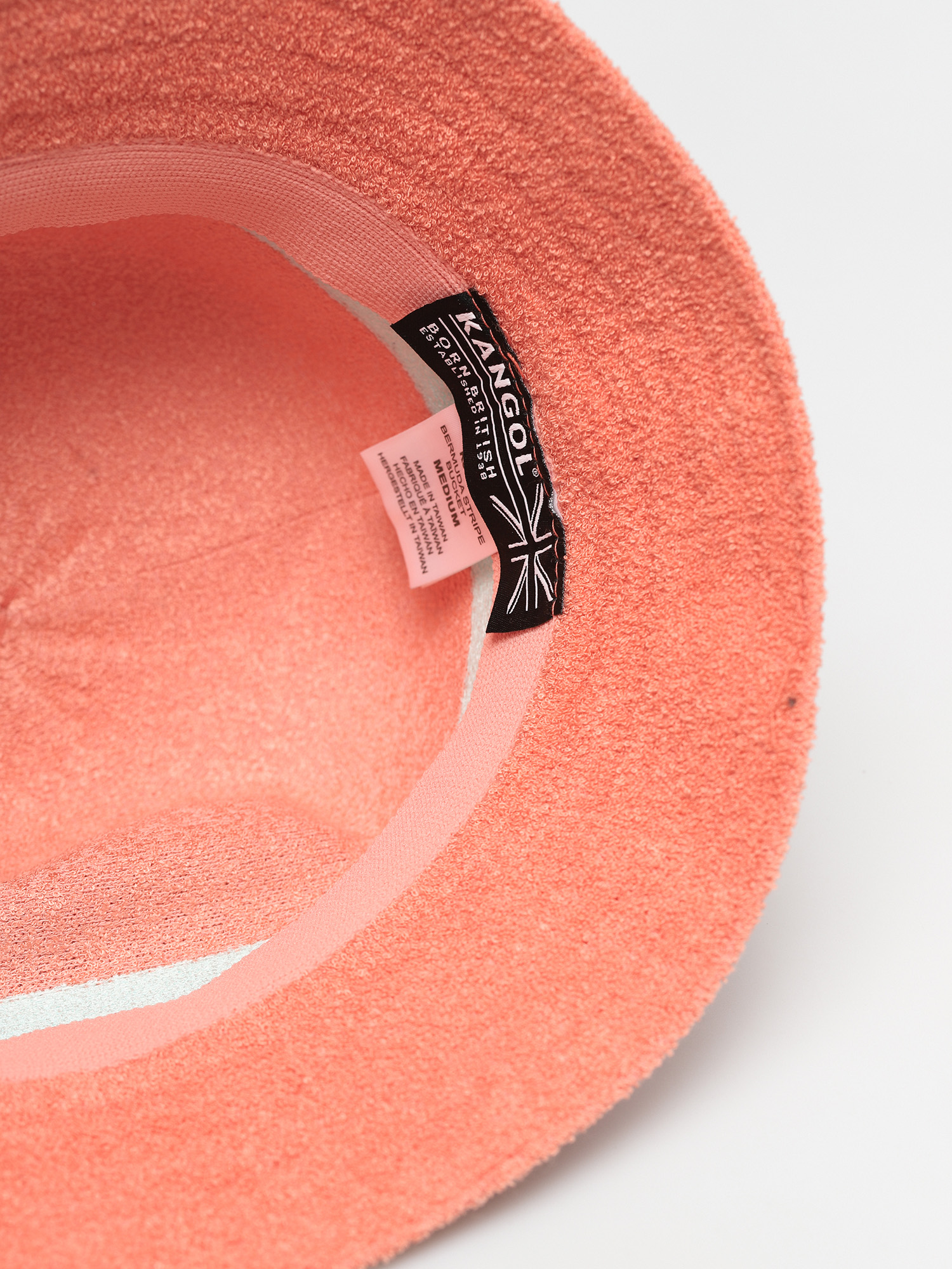 Kangol Bermuda Stripe Bucket Kalap (peach pink)