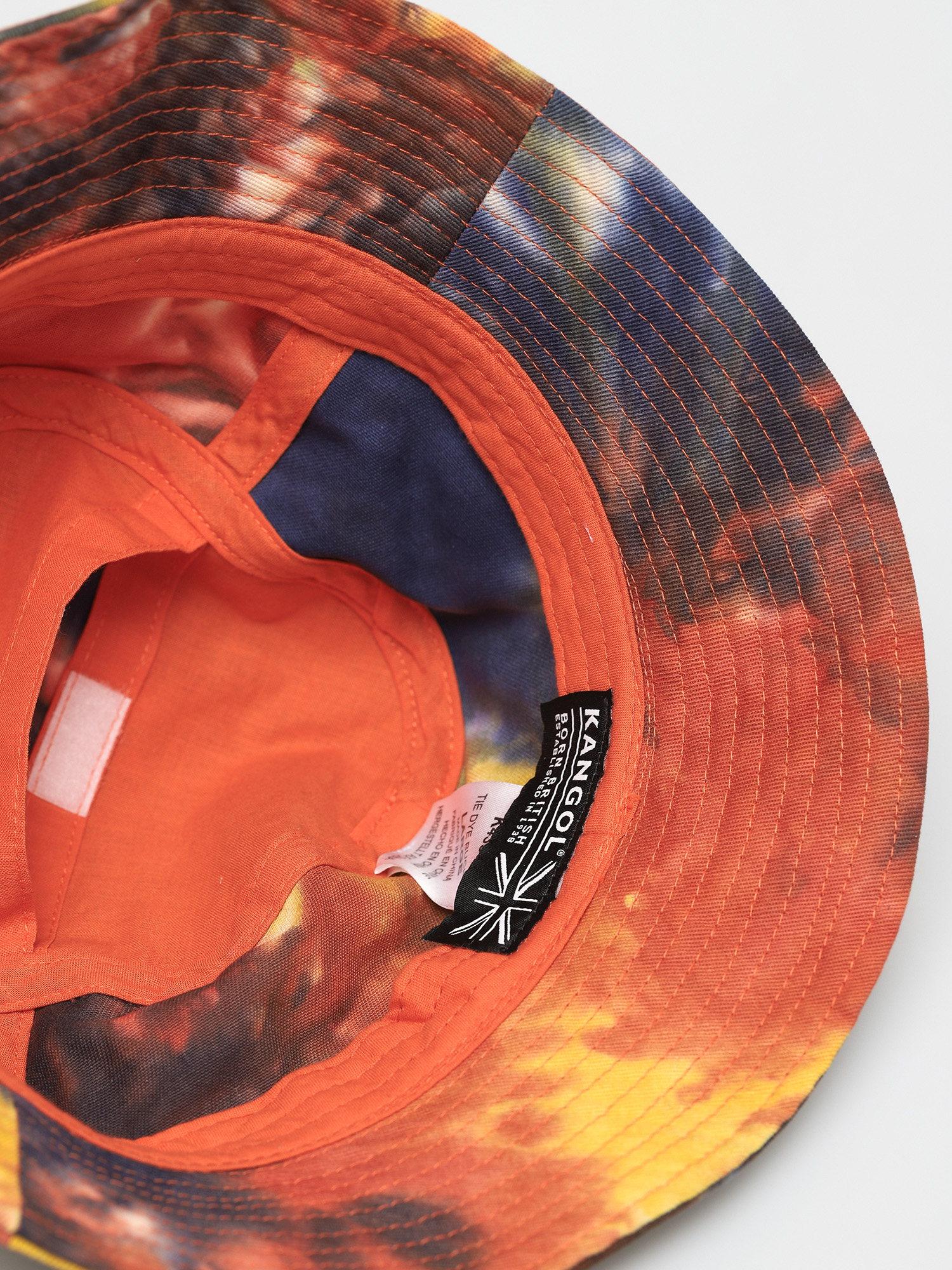 Kangol Tie Dye Bucket Kalap (golden palm)