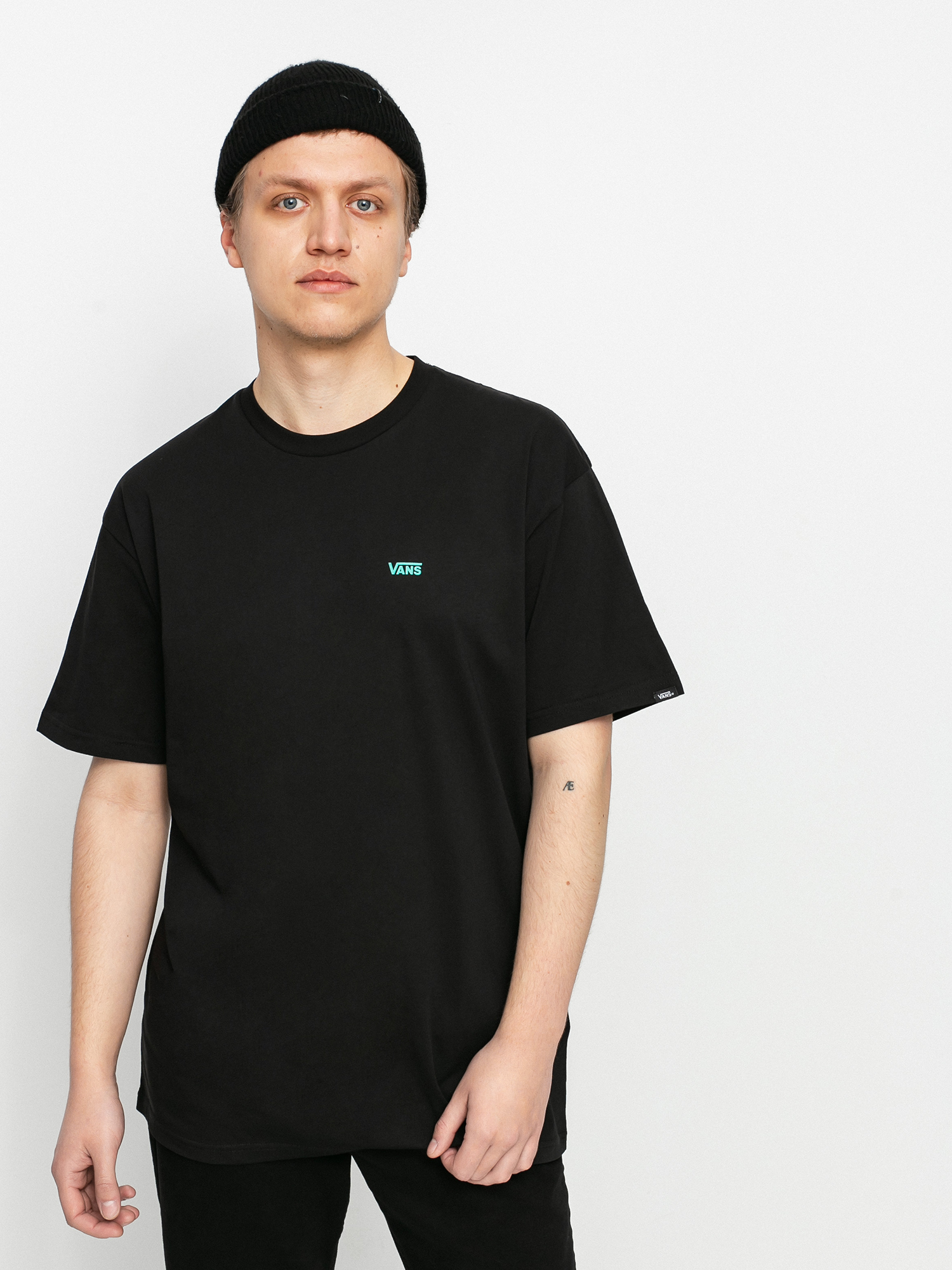 Vans Left Chest Logo Ujjatlan felső (blk/waterfall)