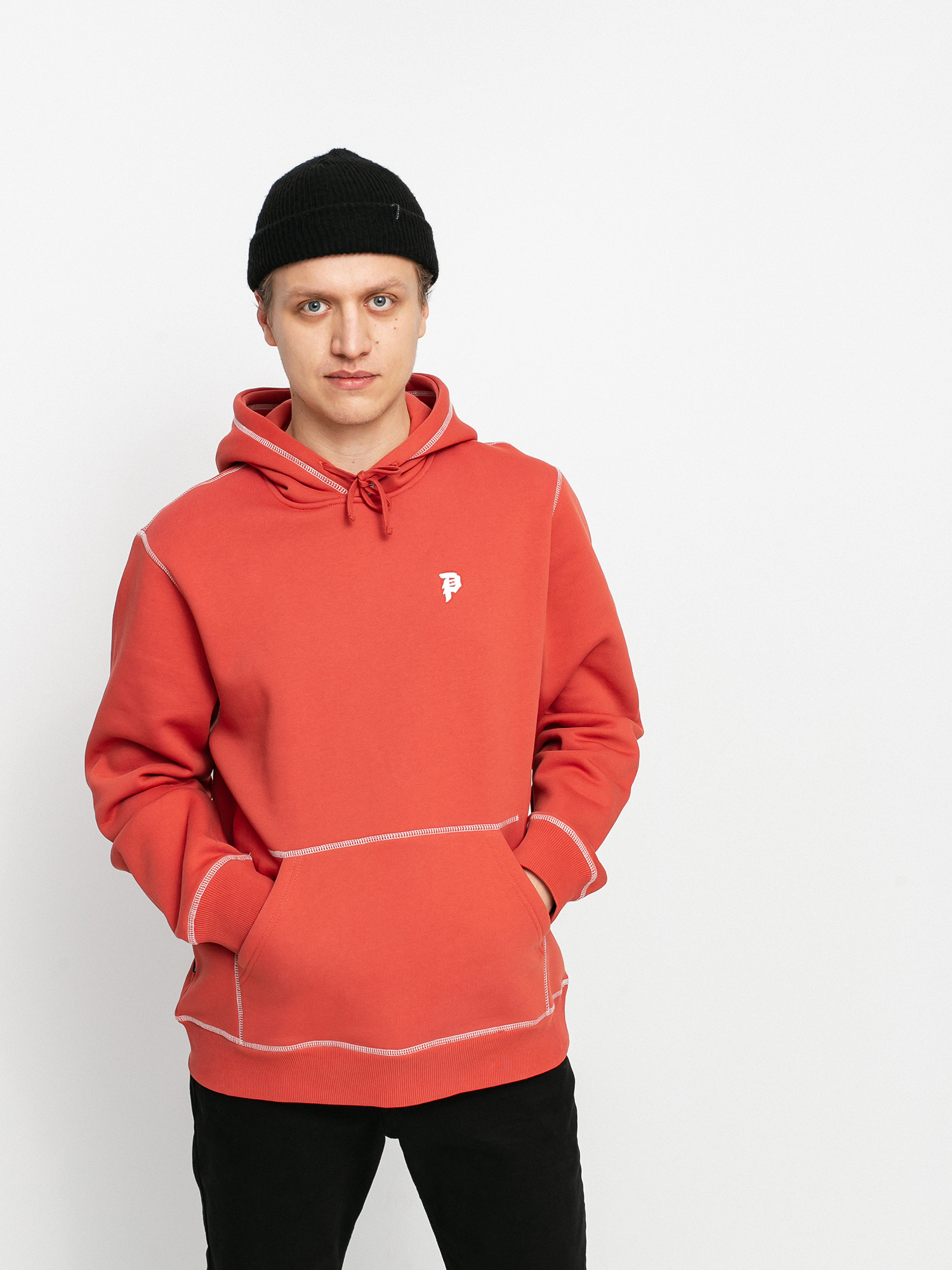 Primitive Cliver HD Kapucnis pulóver (red)