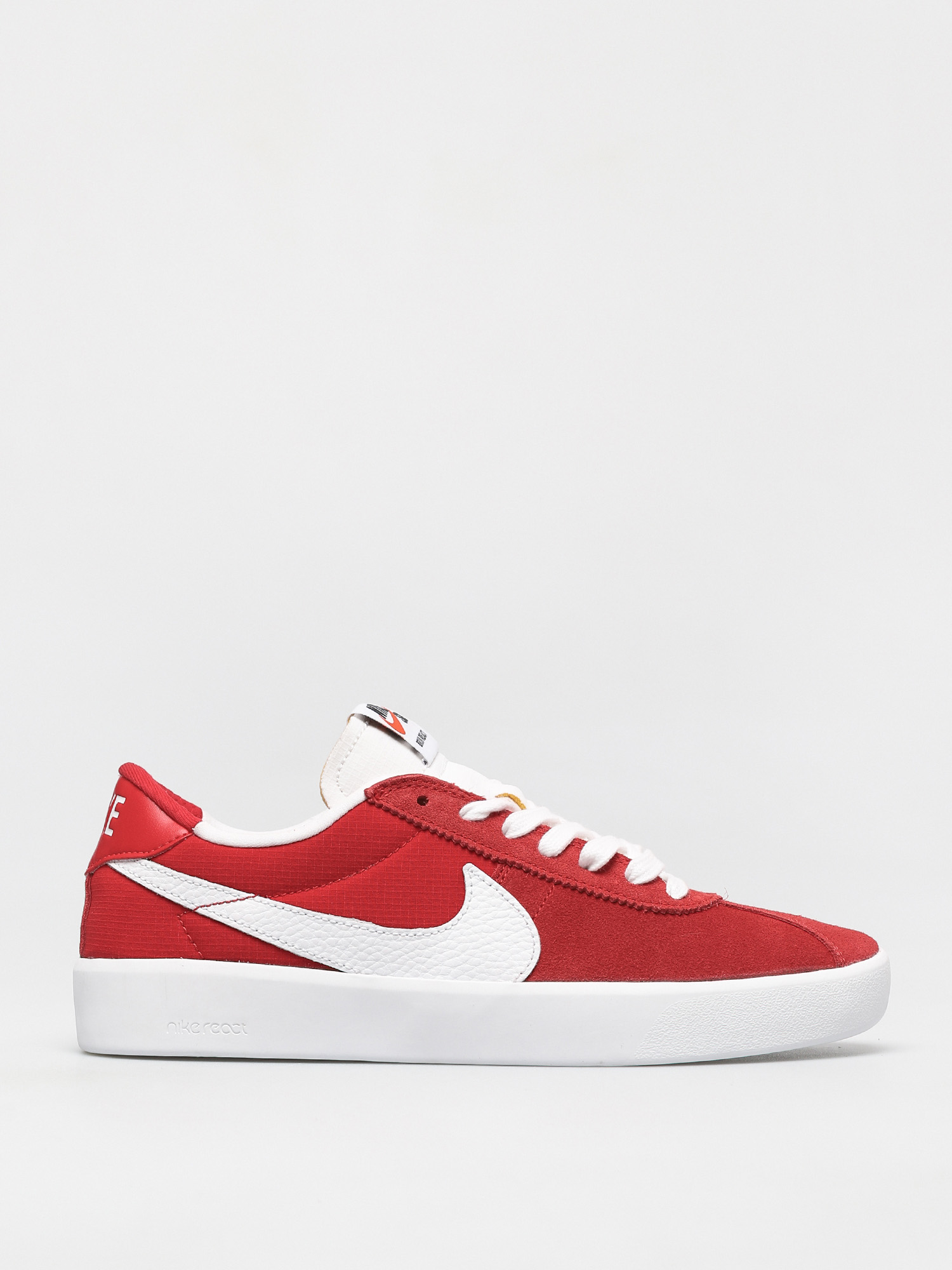 Nike SB Bruin React Cipők (university red/white university red)