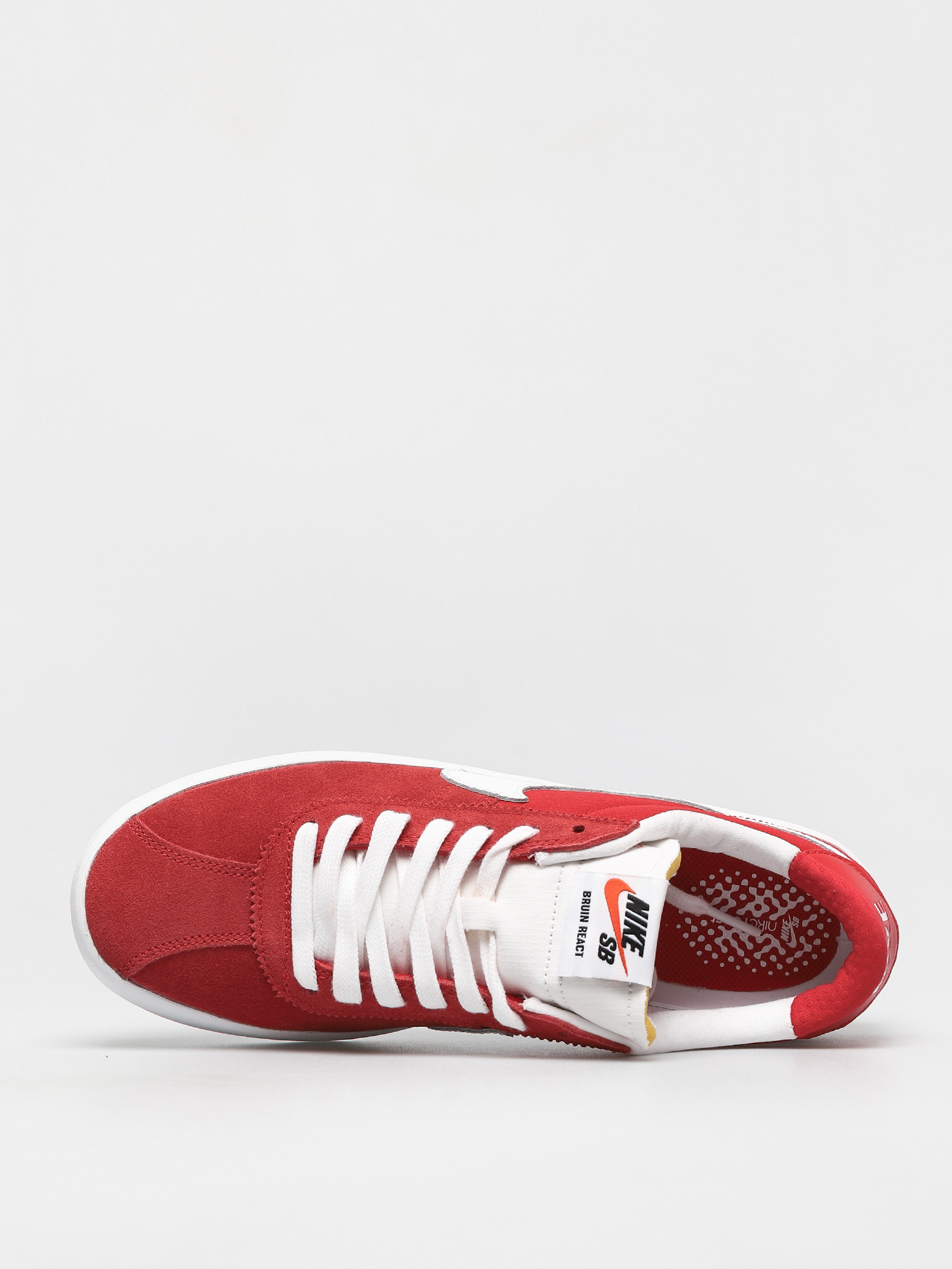 Nike SB Bruin React Cipők (university red/white university red)