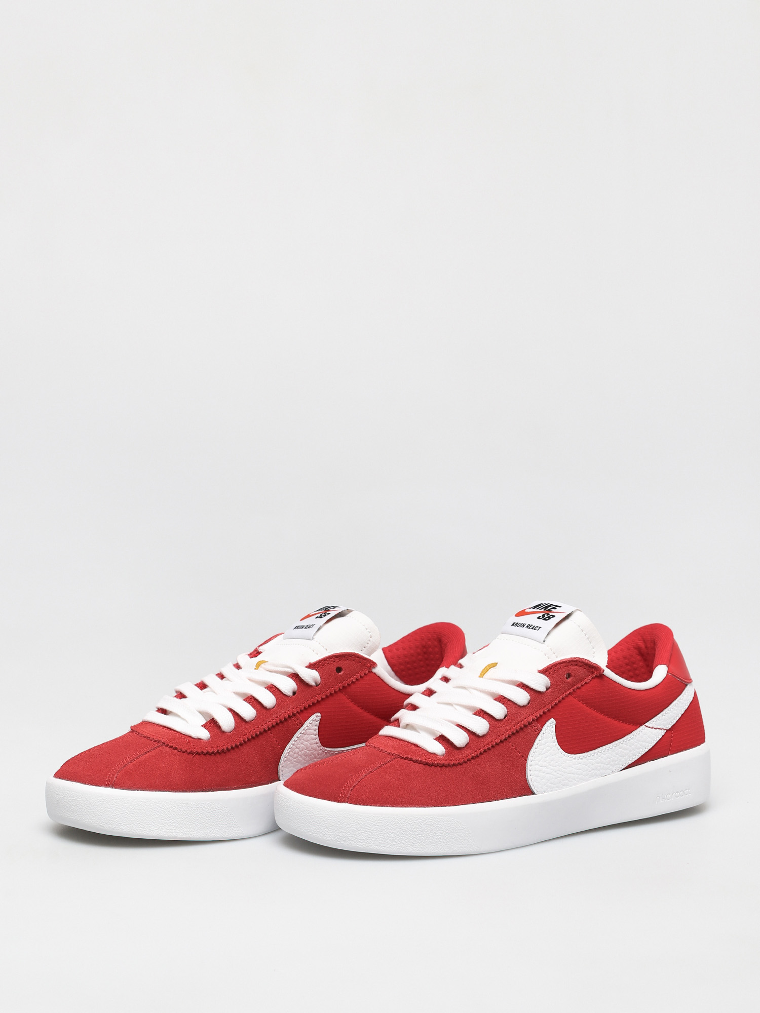 Nike SB Bruin React Cipők (university red/white university red)