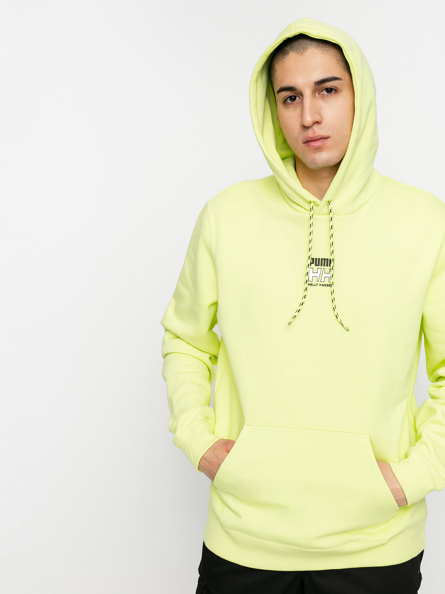 Puma X Helly Hansen HD Kapucnis pulóver (sunny lime)