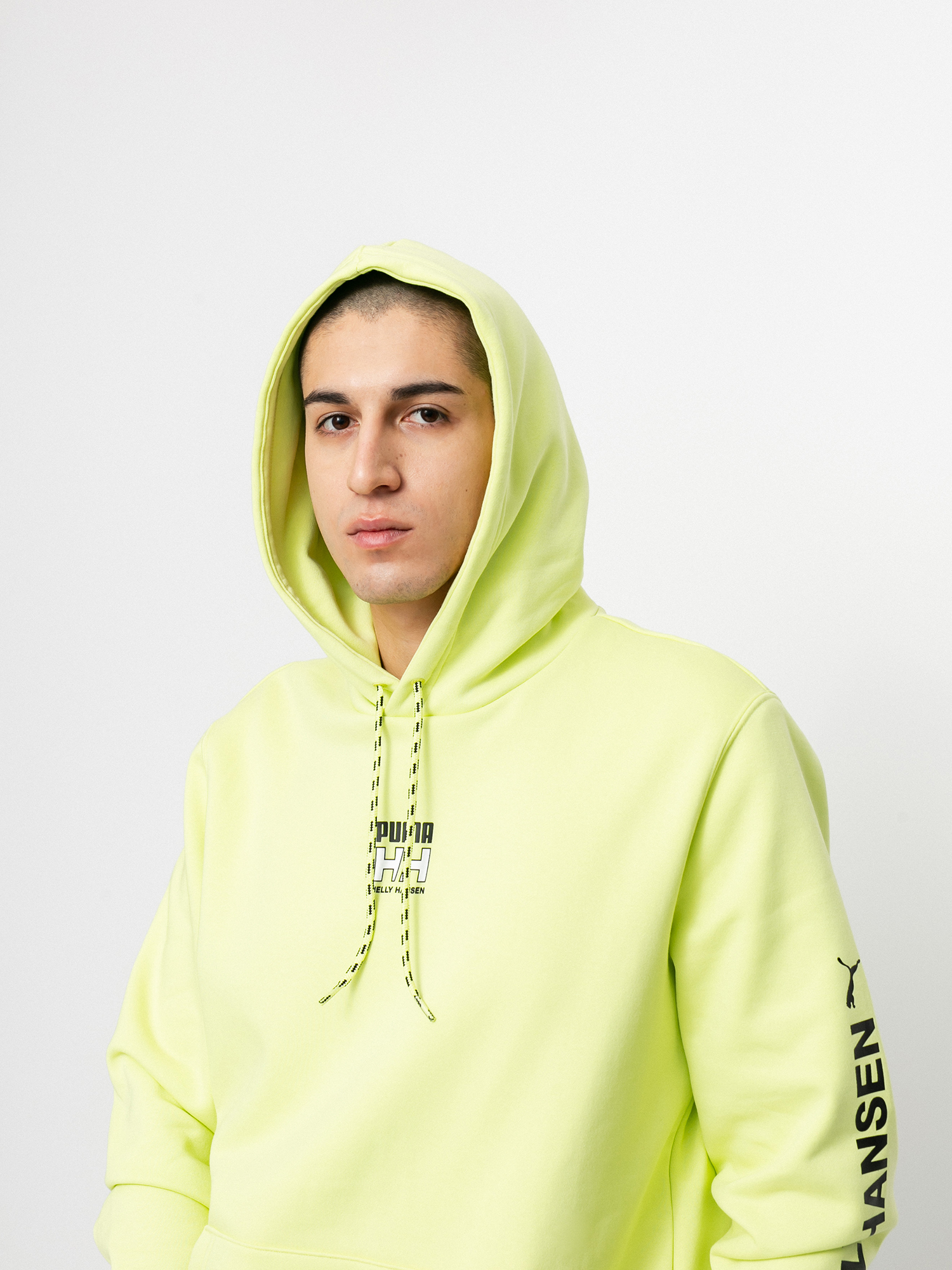 Puma X Helly Hansen HD Kapucnis pulóver (sunny lime)