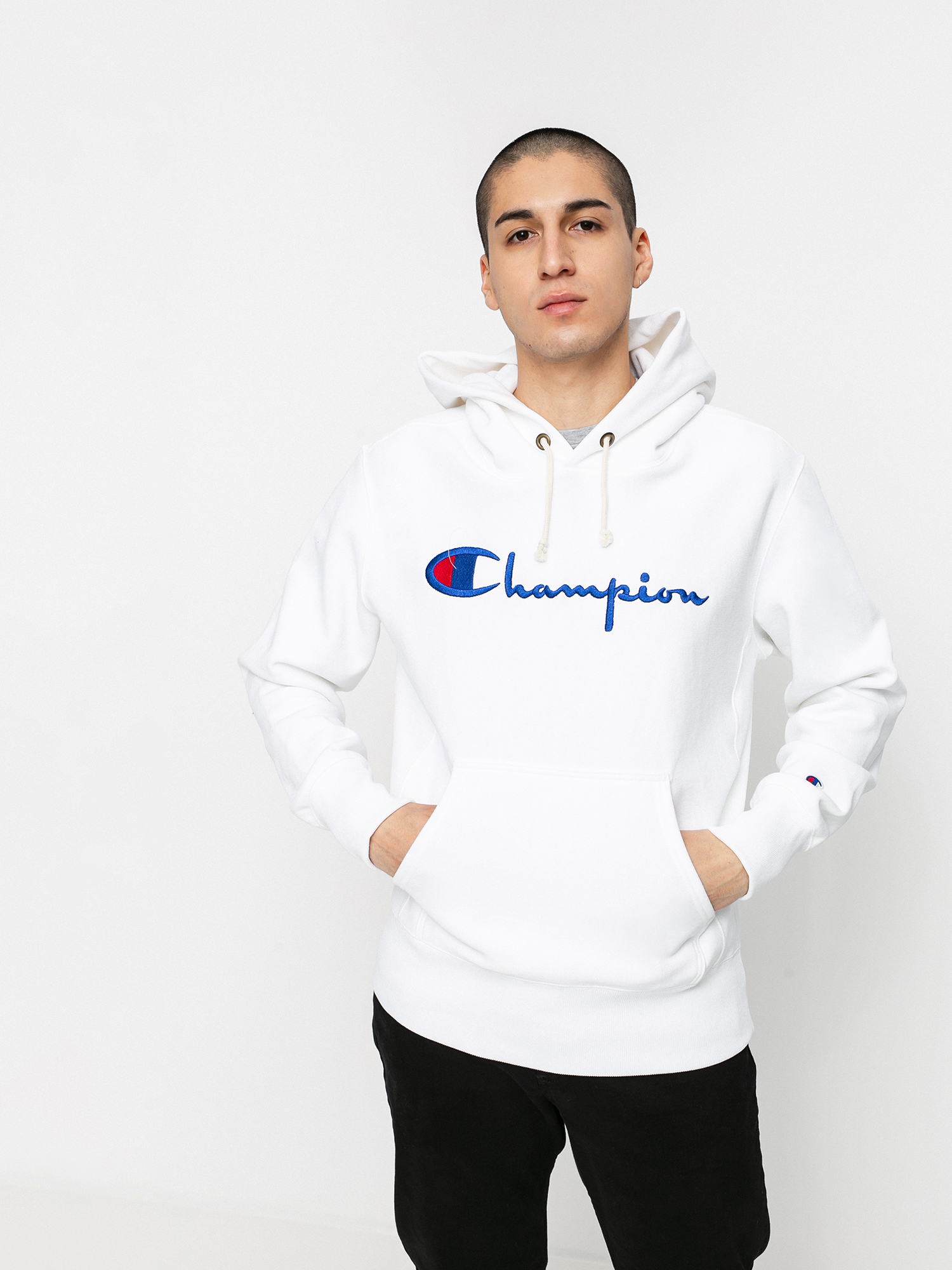 Champion Sweatshirt HD 215159 Kapucnis pulóver (wht)
