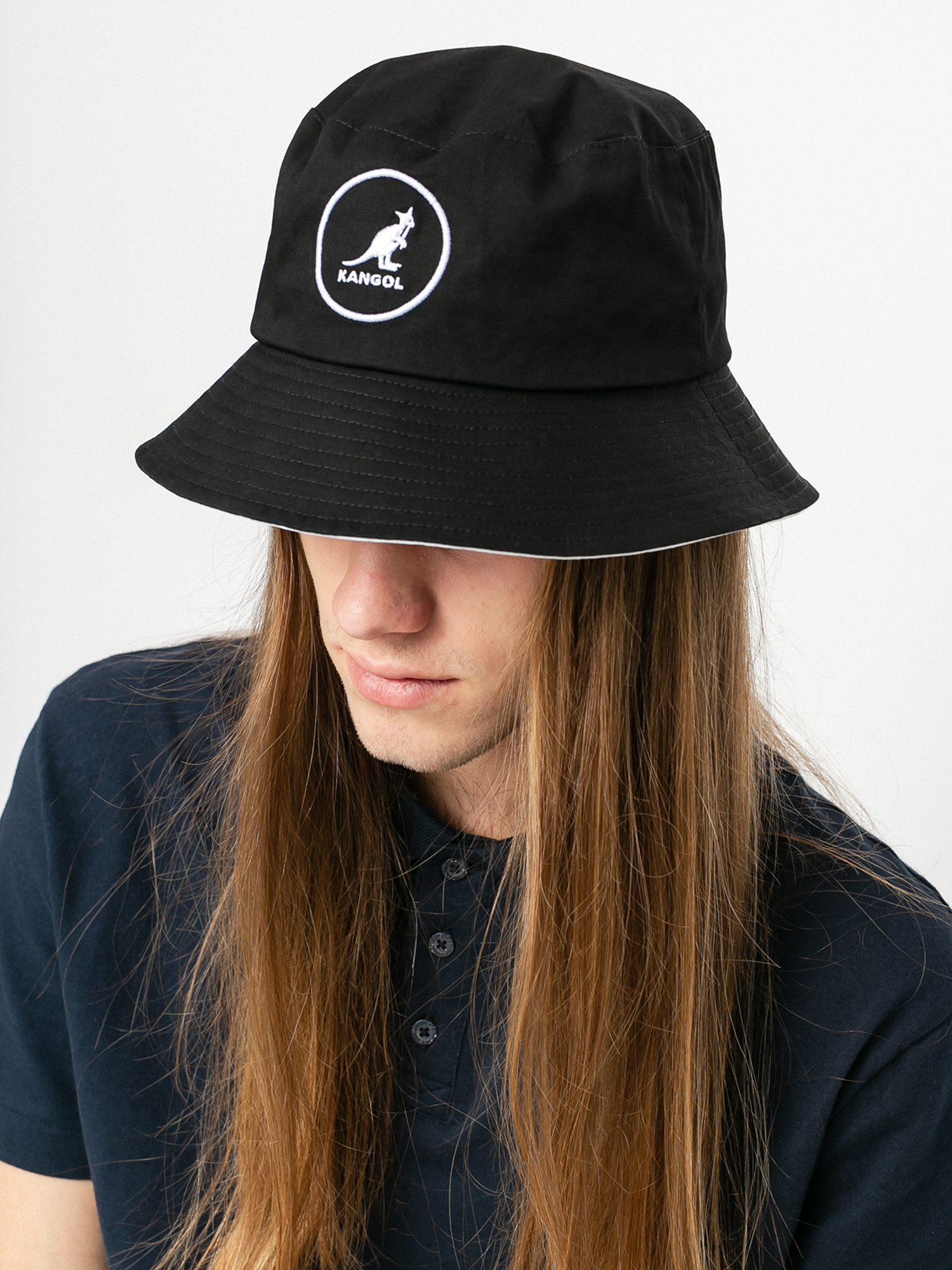 Kangol Cotton Bucket Kalap (black)