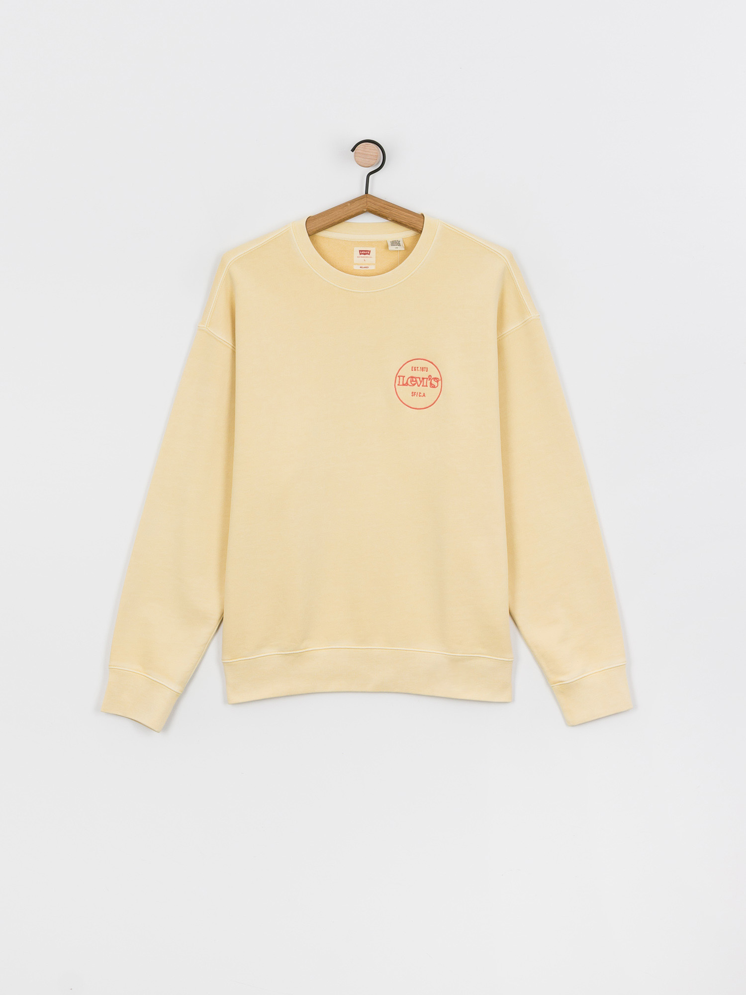 Levi's® Relaxed T2 Graphic Pulóver (garment dye golden haze)