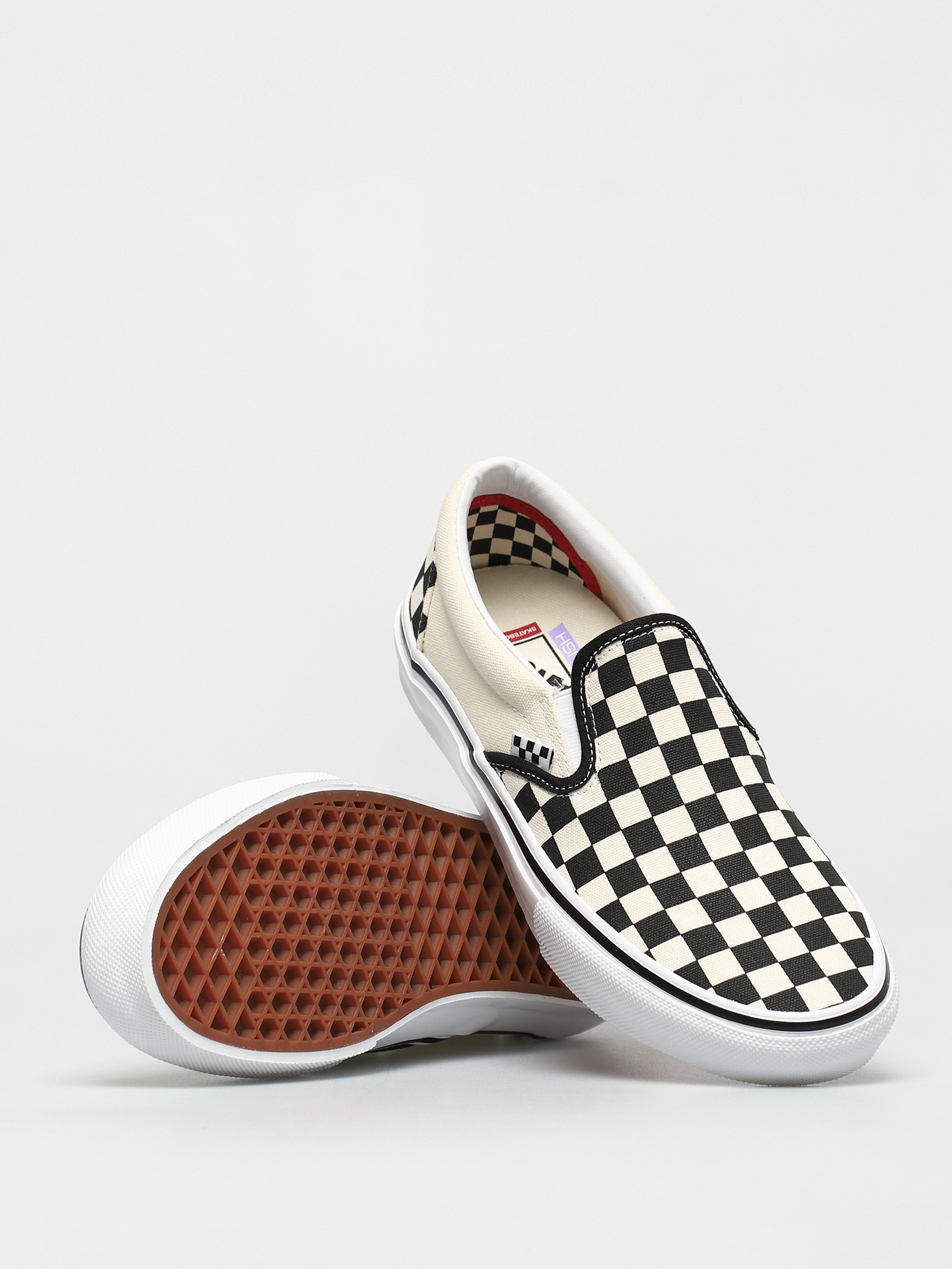 Vans Skate Slip On Cipők (checkerboard black/off white)