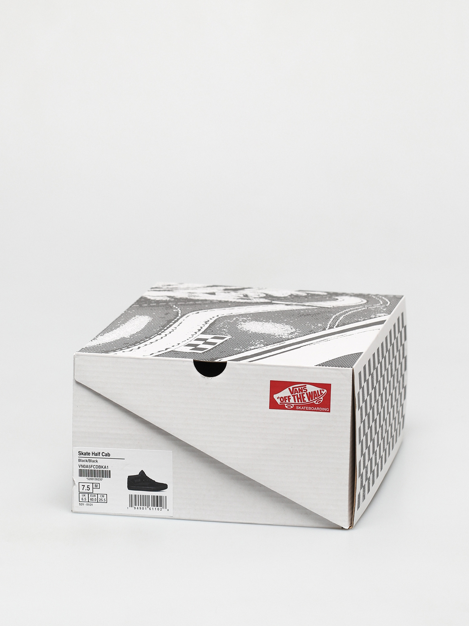 Vans Skate Half Cab Cipők (black/black)