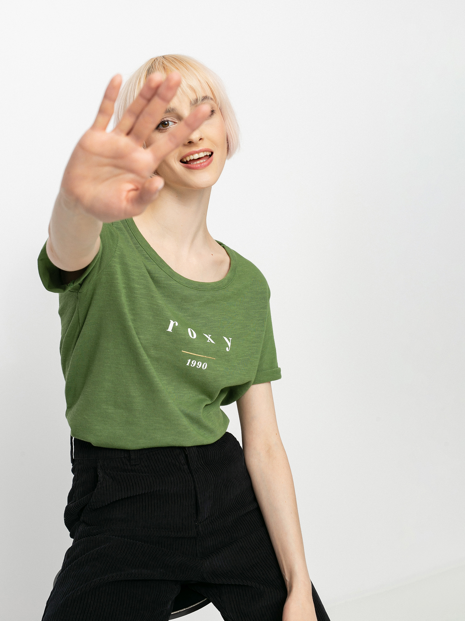 Roxy Oceanholic Wmn Ujjatlan felső (vineyard green)