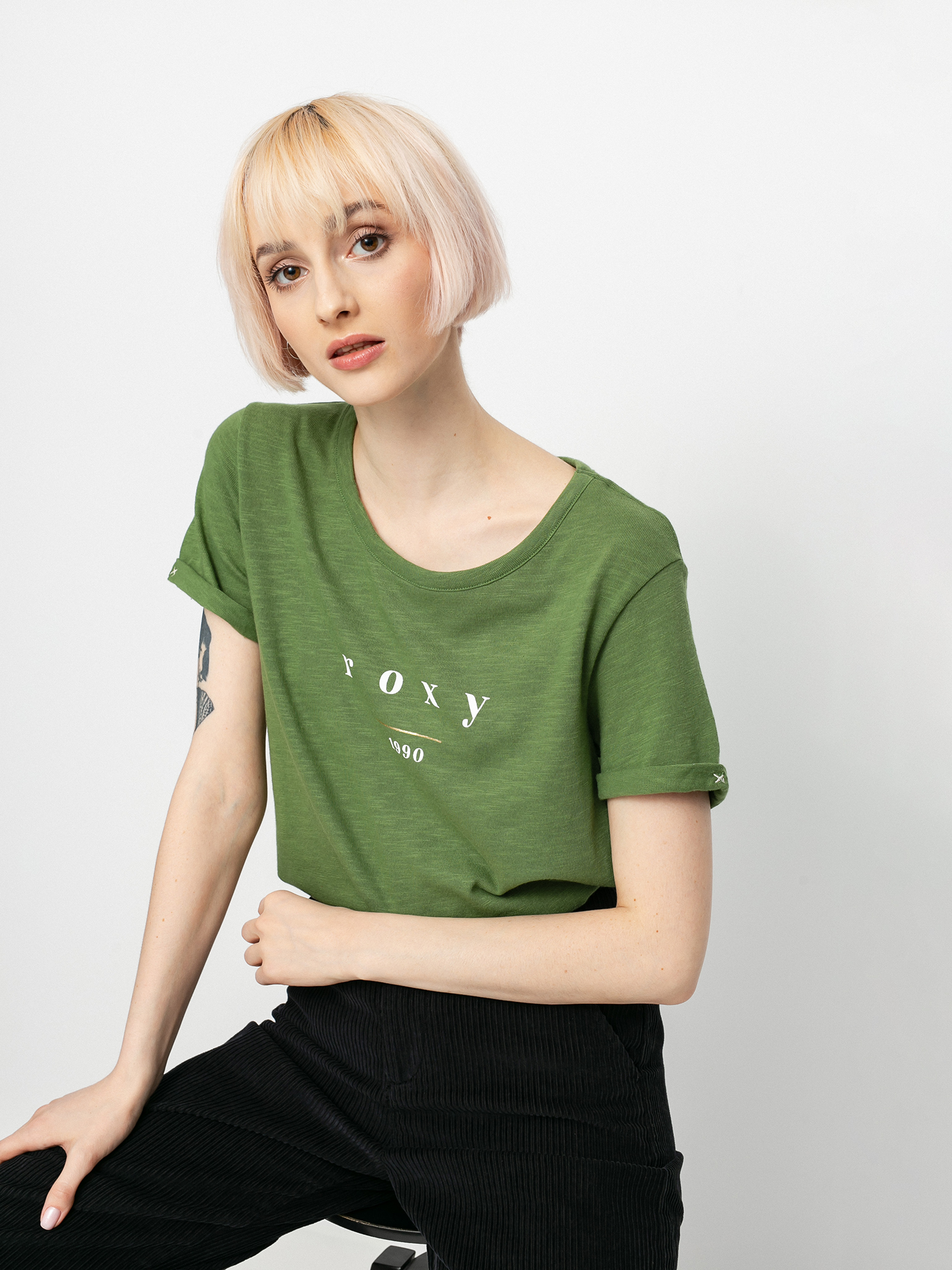 Roxy Oceanholic Wmn Ujjatlan felső (vineyard green)