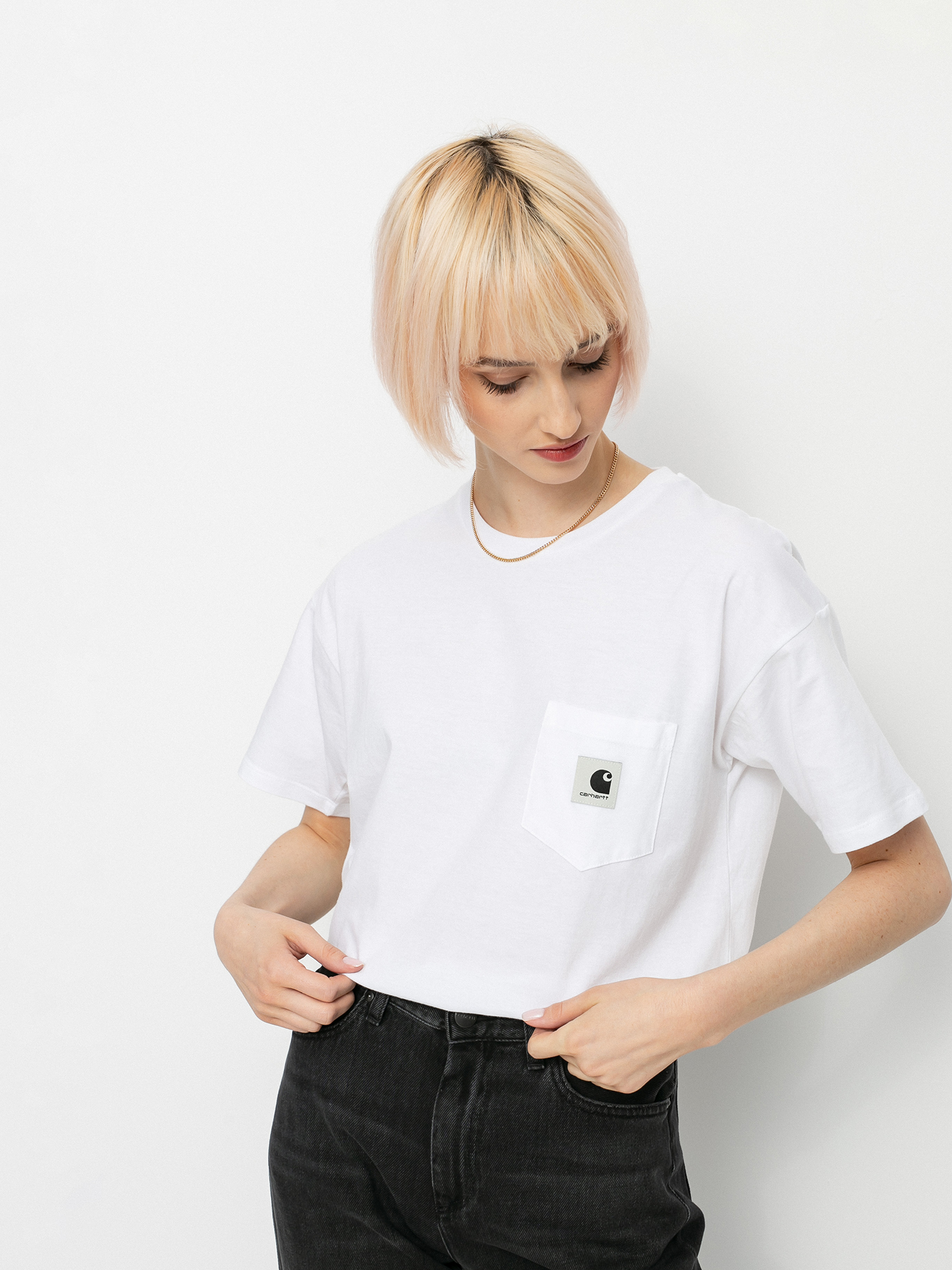 Carhartt WIP Pocket Wmn Ujjatlan felső (white)