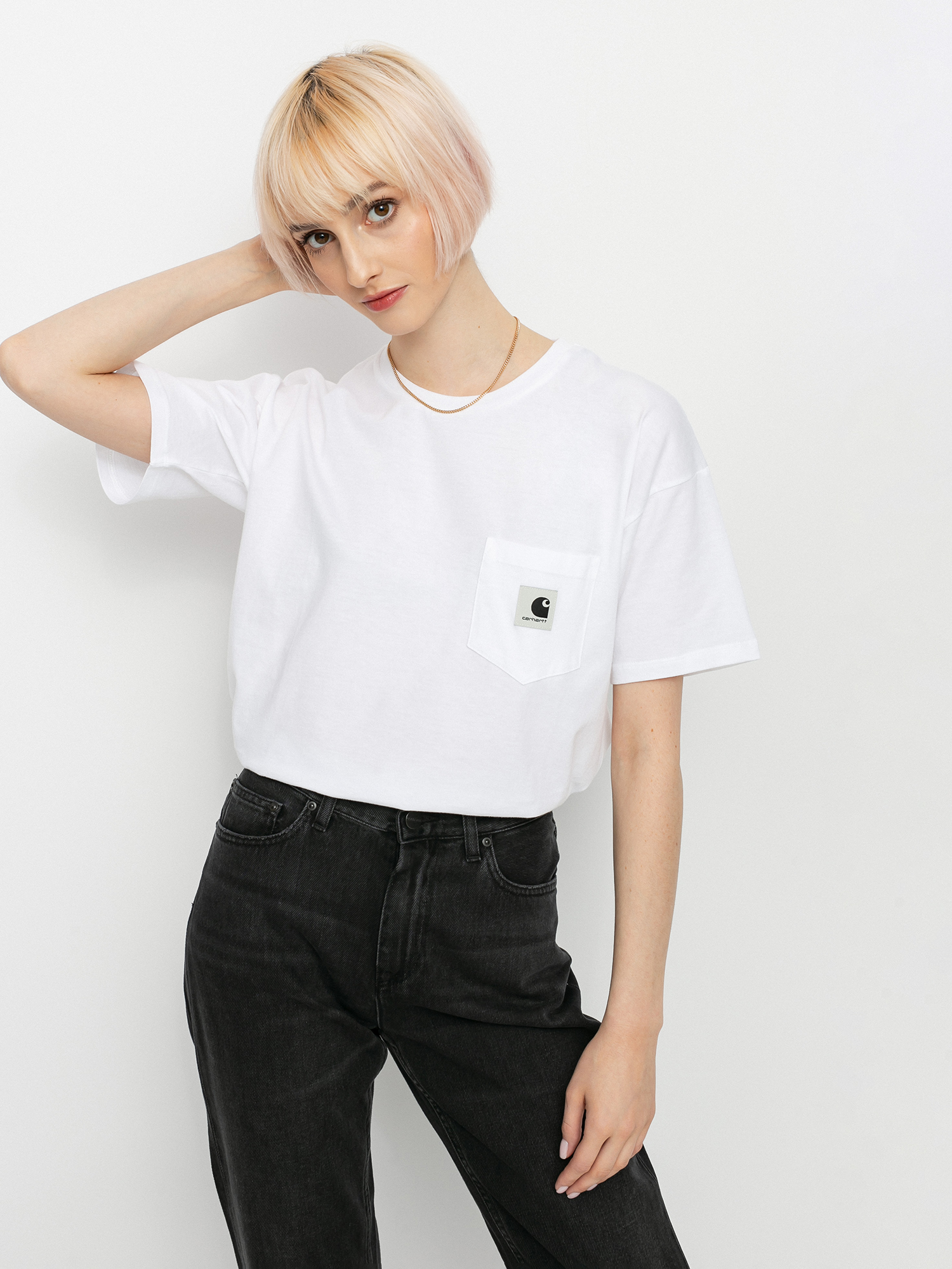Carhartt WIP Pocket Wmn Ujjatlan felső (white)