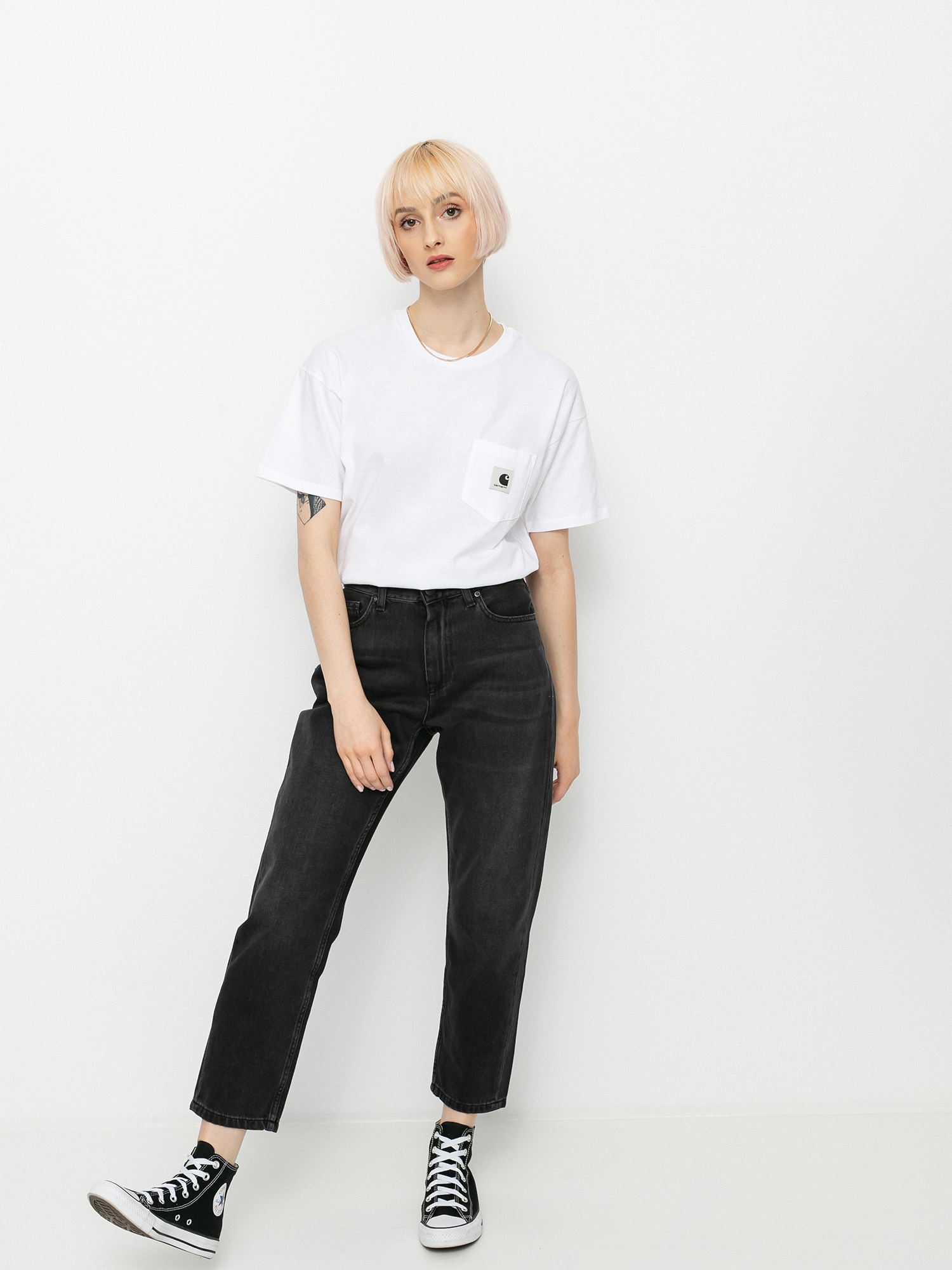 Carhartt WIP Pocket Wmn Ujjatlan felső (white)