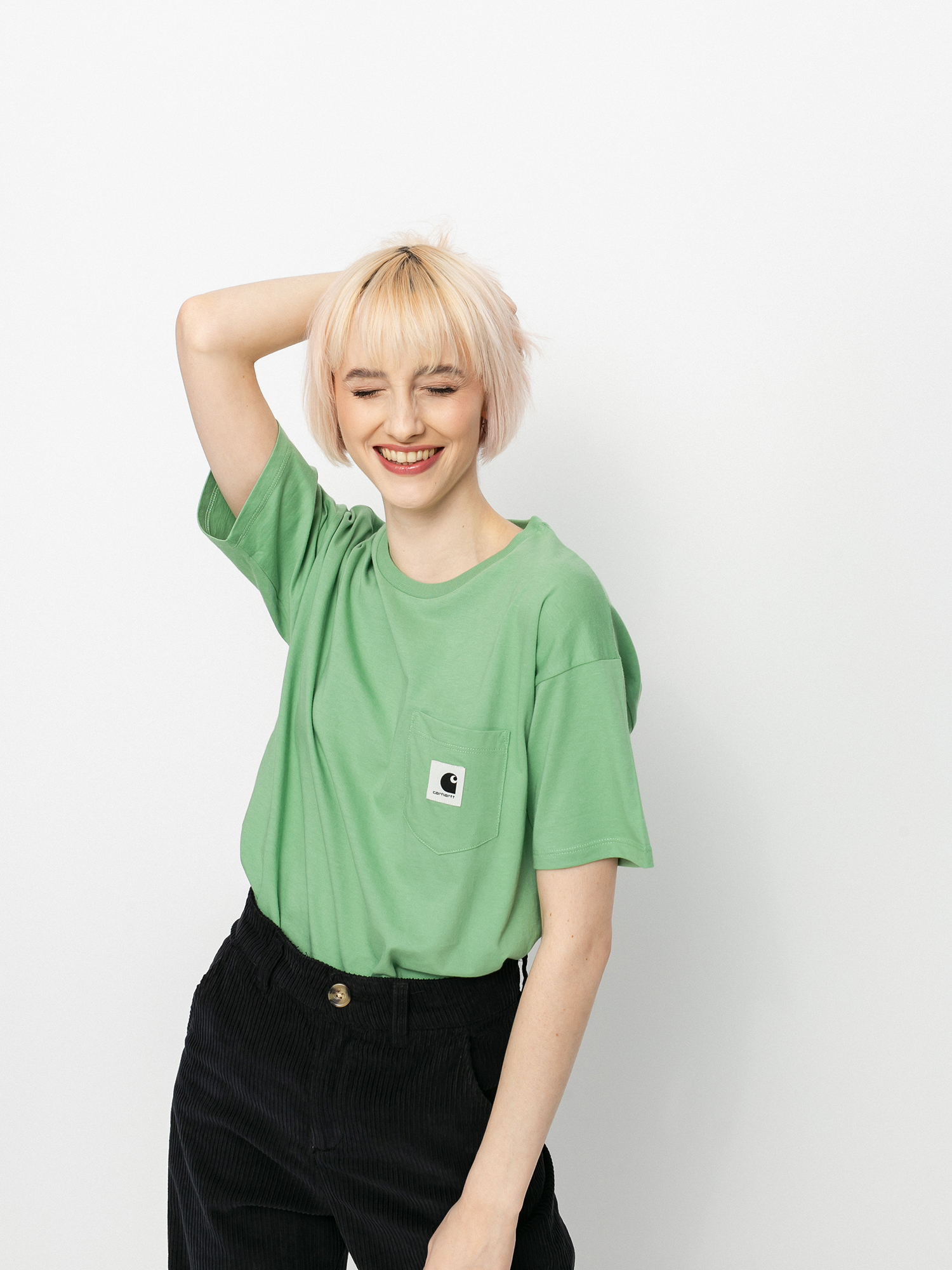 Carhartt WIP Pocket Wmn Ujjatlan felső (mineral green)