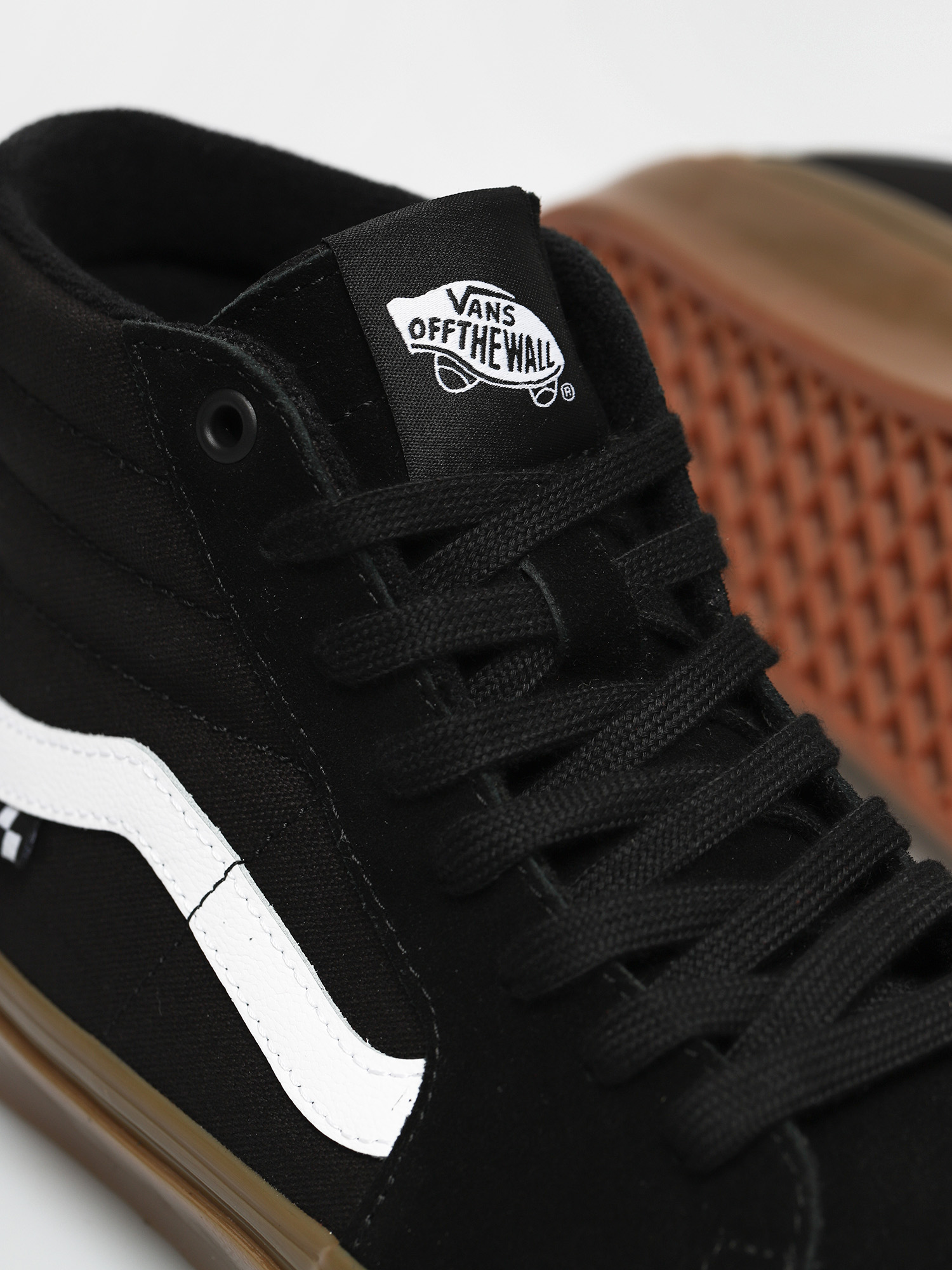 Vans Skate Sk8 Hi Cipők (black/gum)