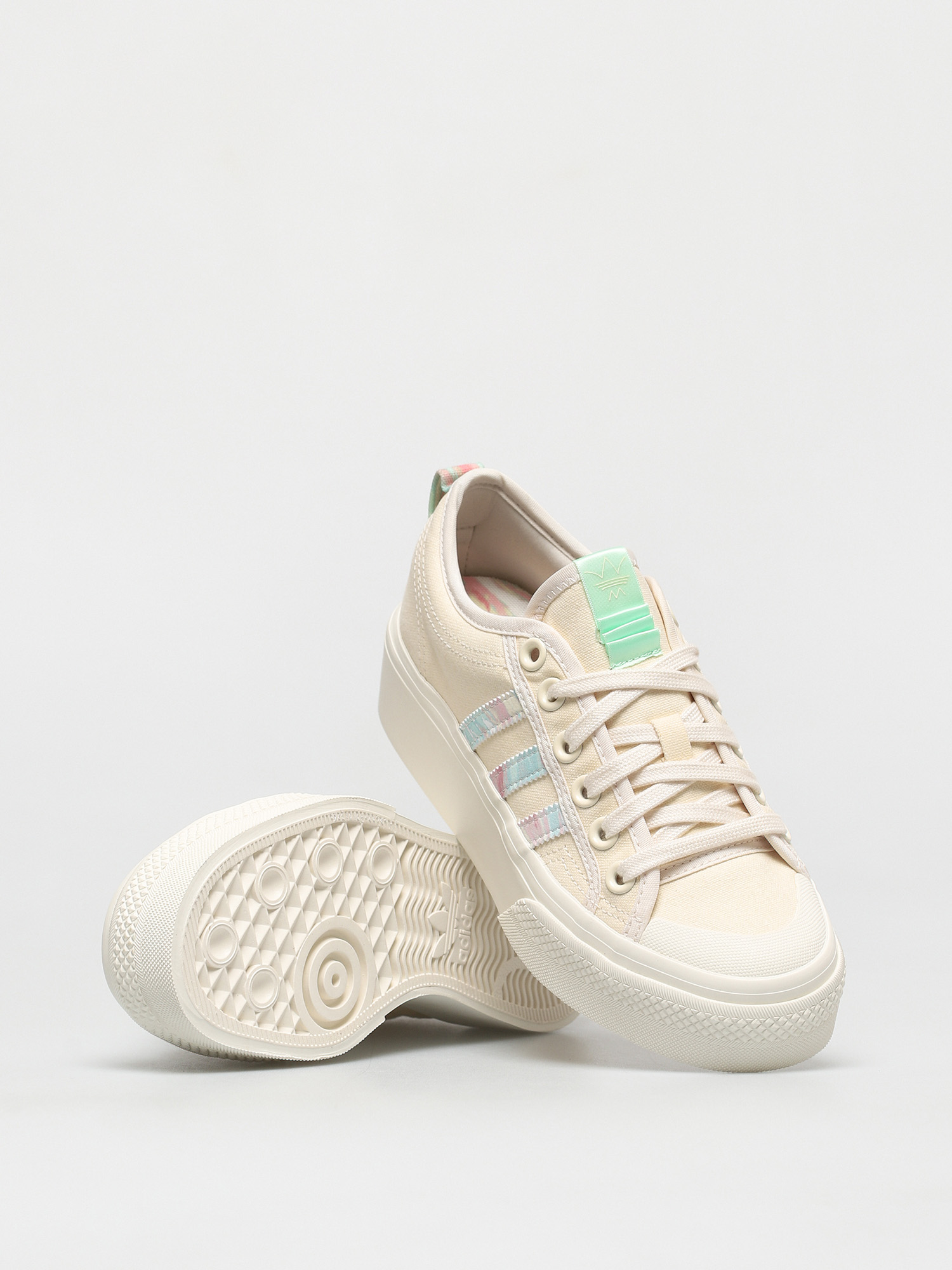 adidas Originals Nizza Platform Wmn Cipők (cwhite/cwhite/frogrn)