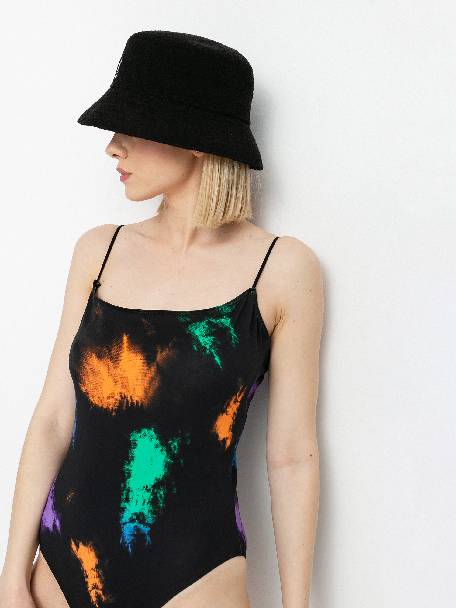 Local Heroes Acid Strap Bodysuit Wmn Alsónemű (black/multicolor)