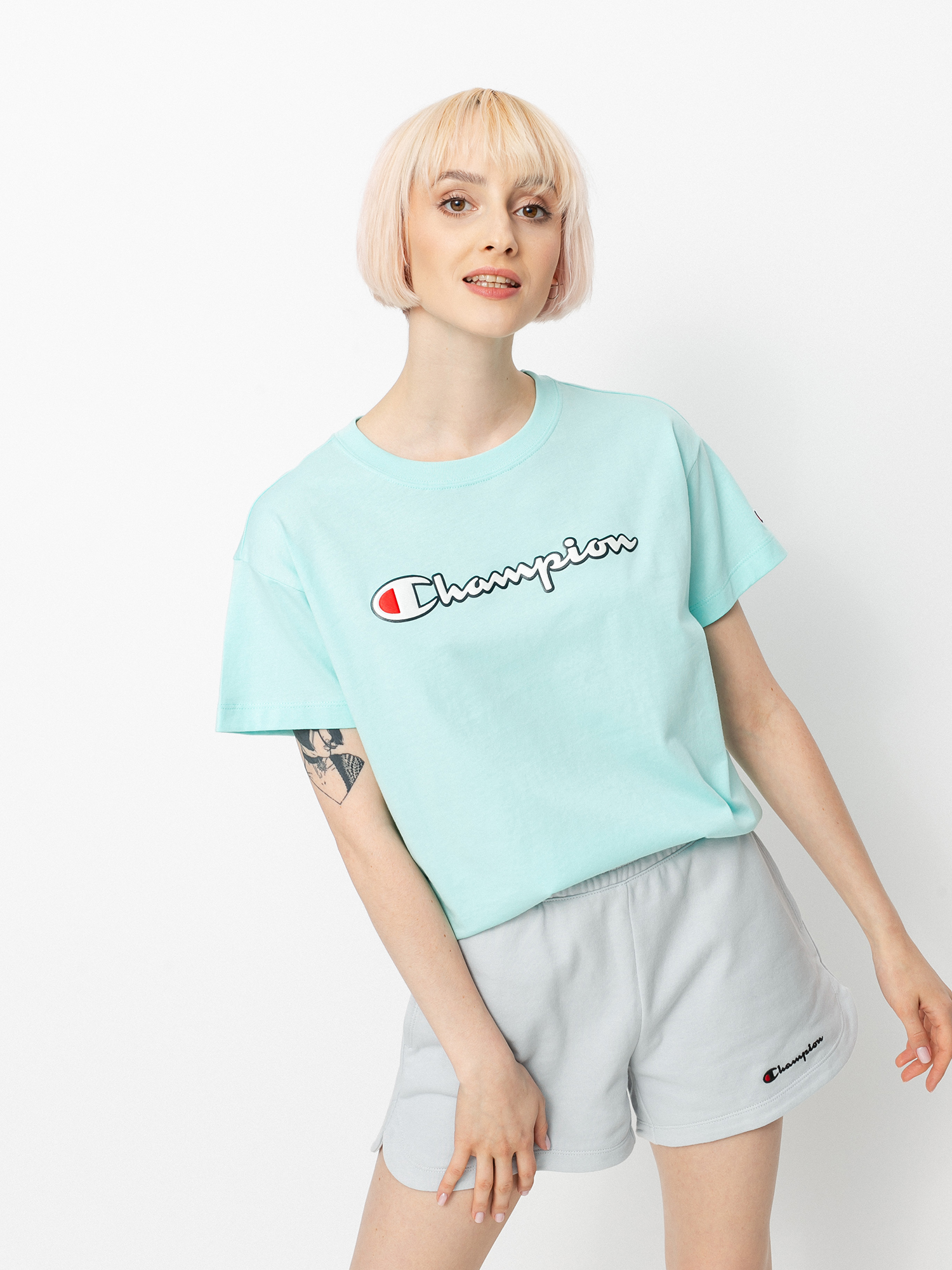 Champion Crewneck 112650 Wmn Ujjatlan felső (btt)