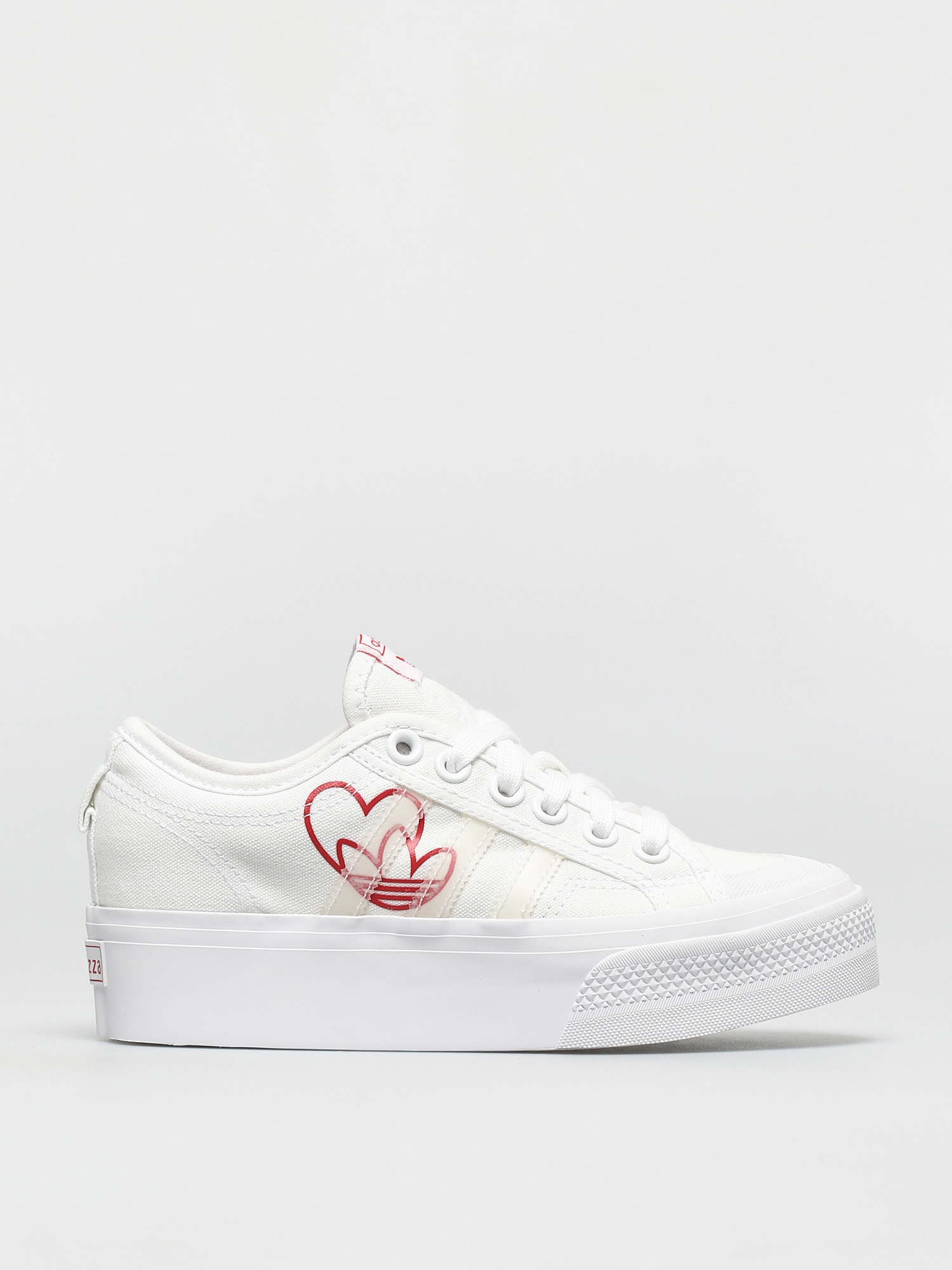 adidas Originals Nizza Platform Wmn Cipők (ftwwht/vivred/gumm2)