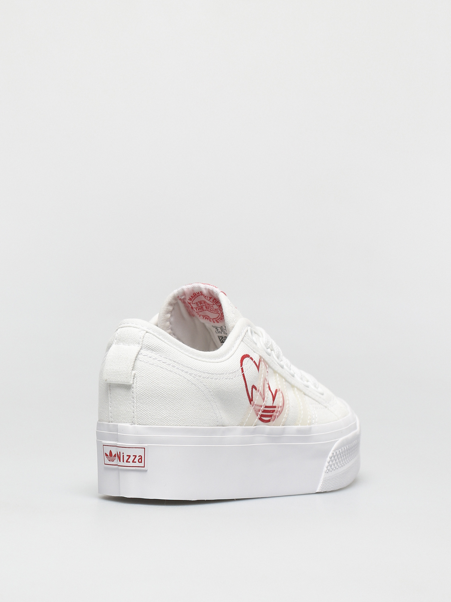 adidas Originals Nizza Platform Wmn Cipők (ftwwht/vivred/gumm2)