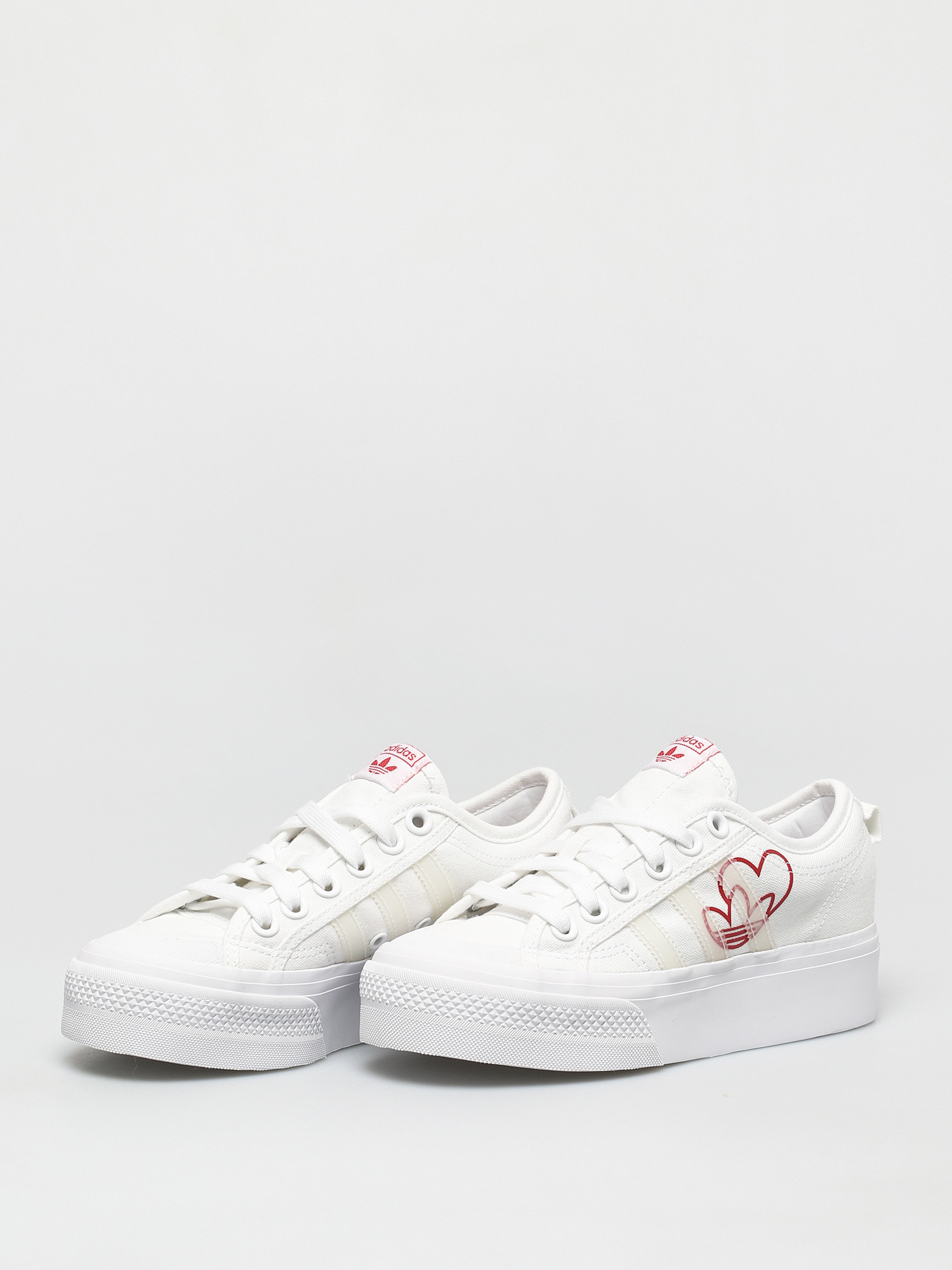 adidas Originals Nizza Platform Wmn Cipők (ftwwht/vivred/gumm2)