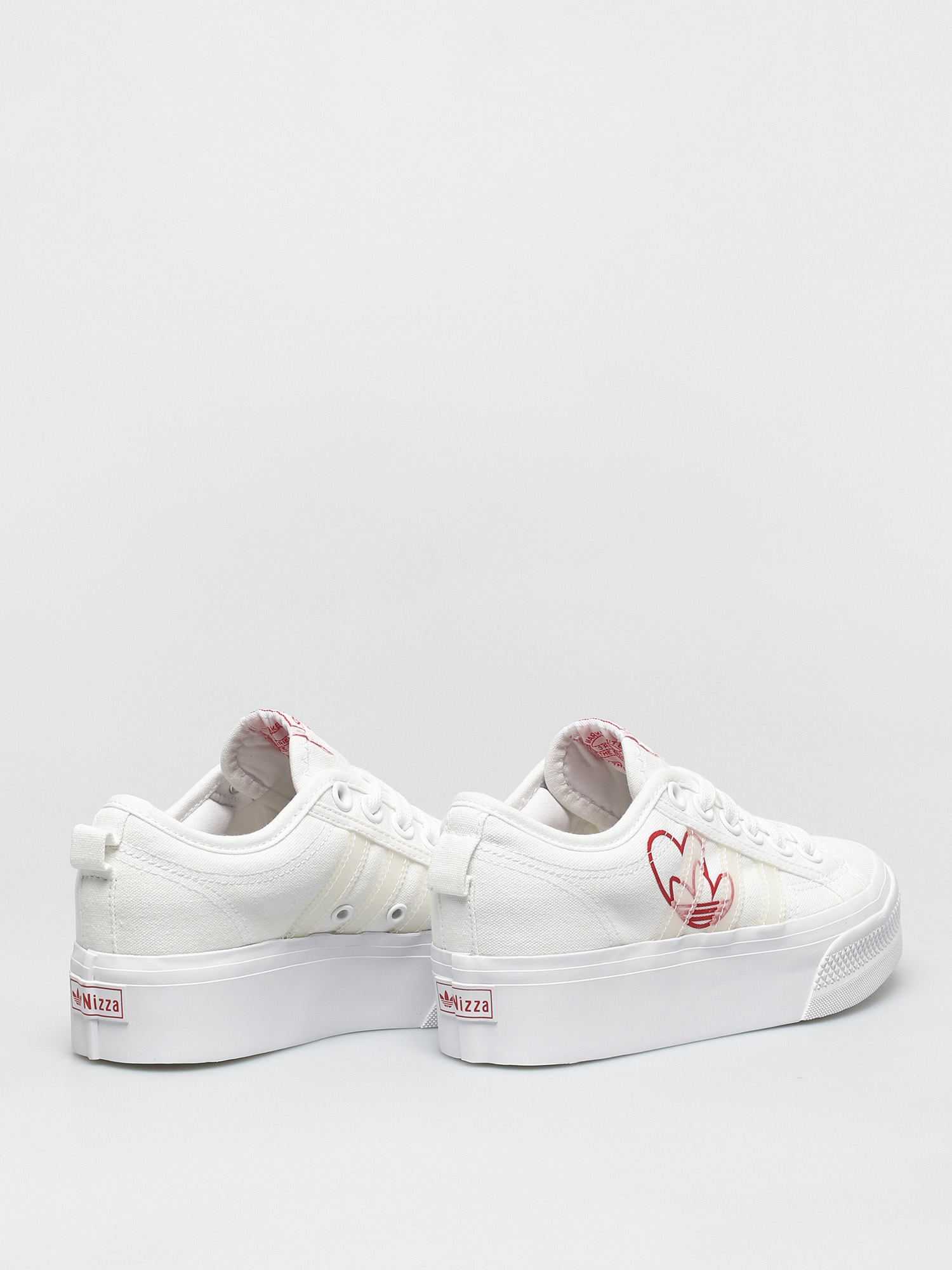 adidas Originals Nizza Platform Wmn Cipők (ftwwht/vivred/gumm2)