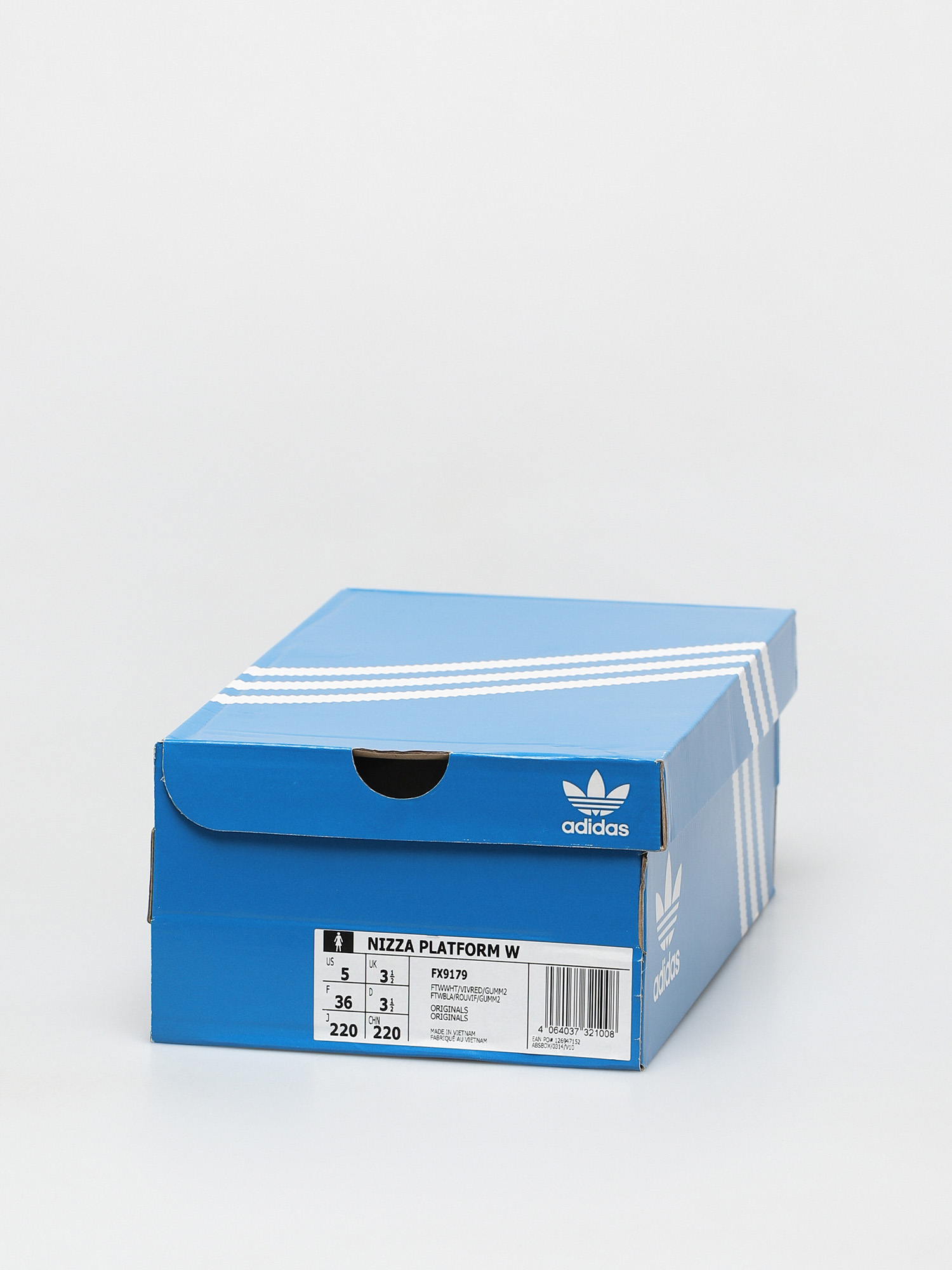 adidas Originals Nizza Platform Wmn Cipők (ftwwht/vivred/gumm2)