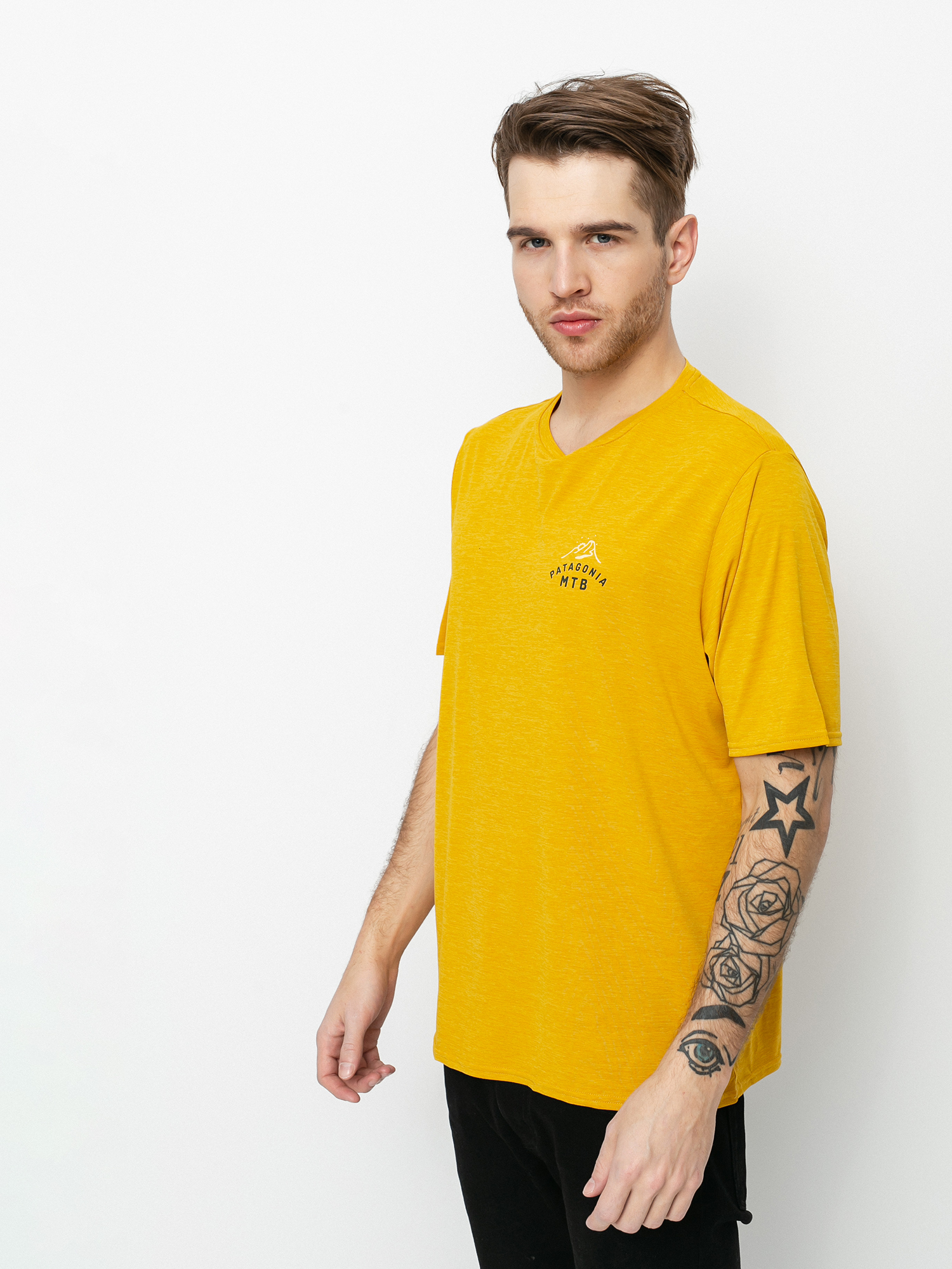 Patagonia Cap Cool Daily Graphic Ujjatlan felső (mtb crest/hawk gold x dye)