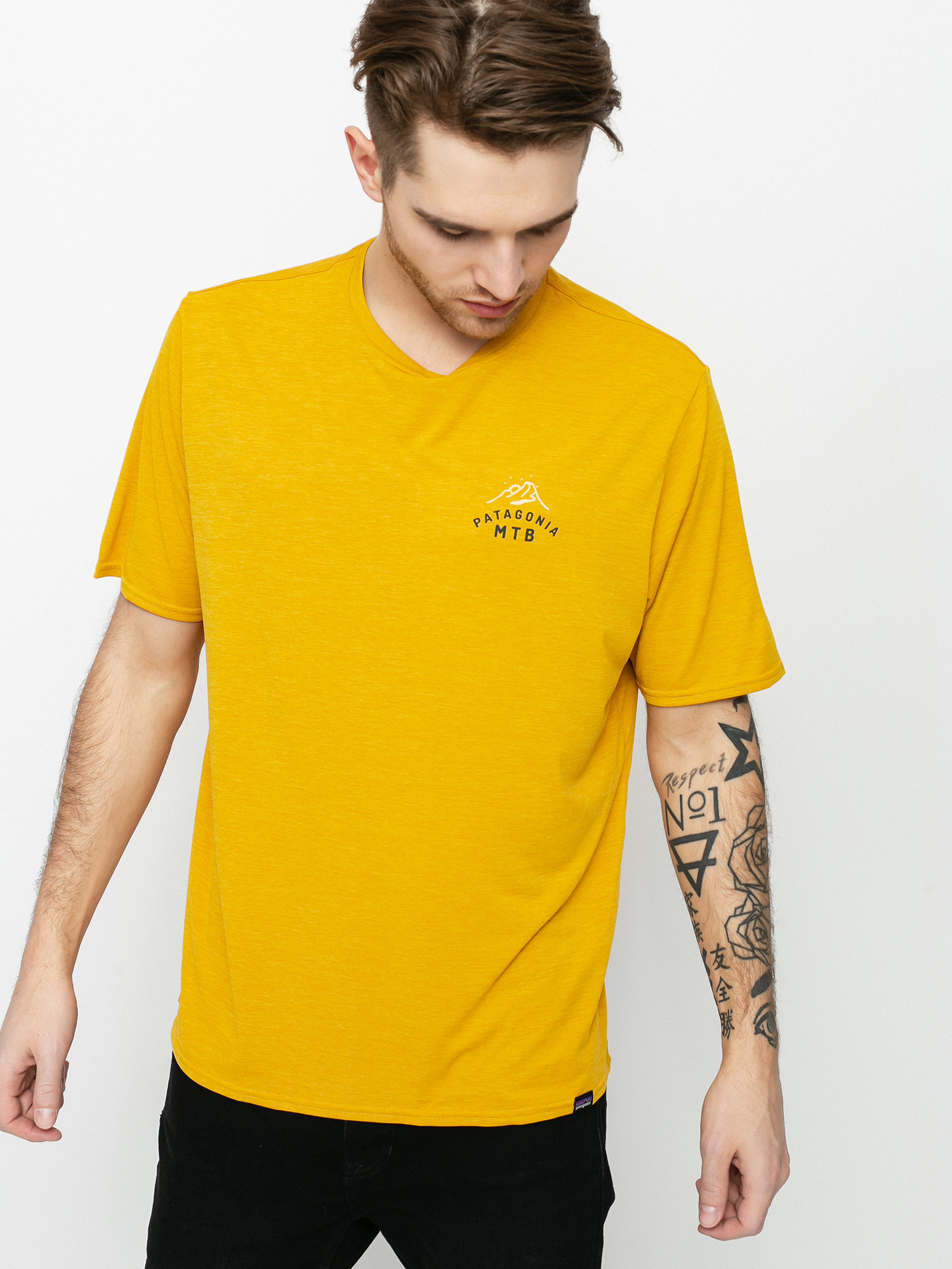 Patagonia Cap Cool Daily Graphic Ujjatlan felső (mtb crest/hawk gold x dye)