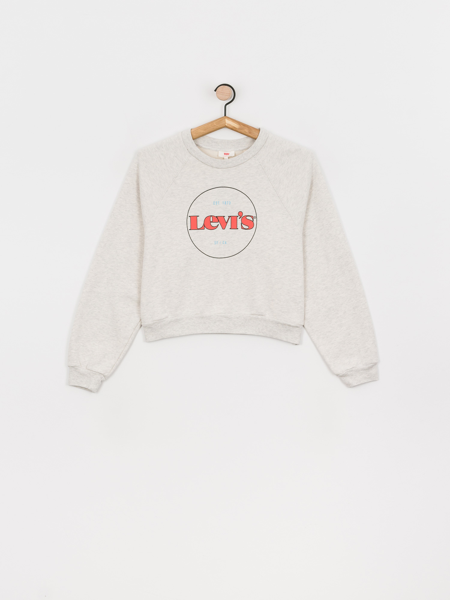 Levi's® Vintage Raglan Wmn Pulóver (circle logo gradient white)