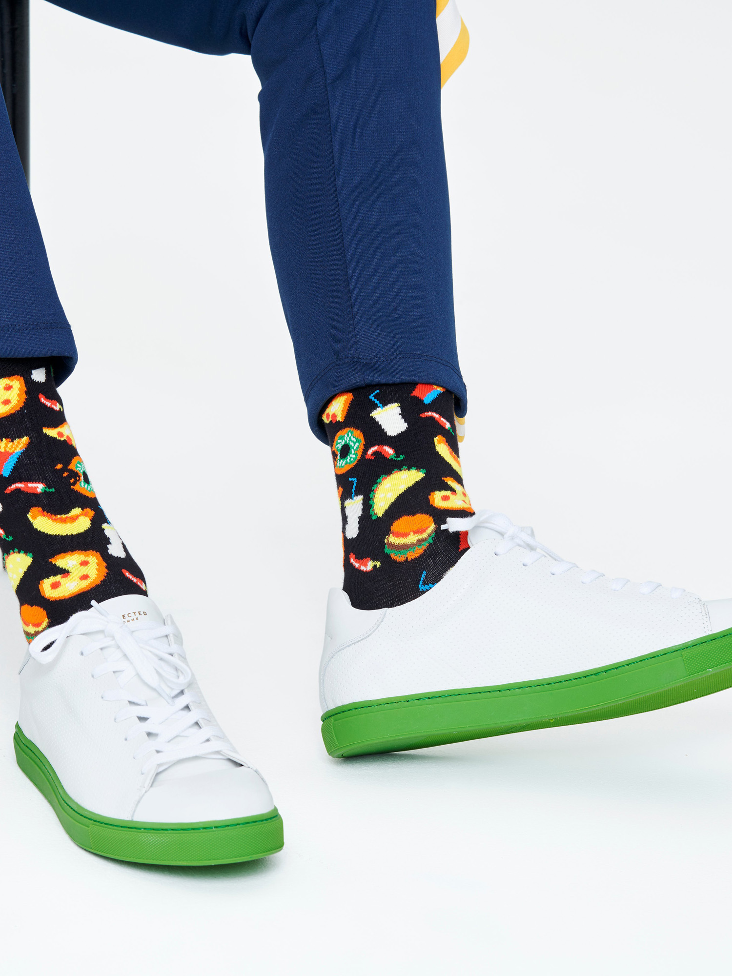 Happy Socks Junk Food Zokni (black)