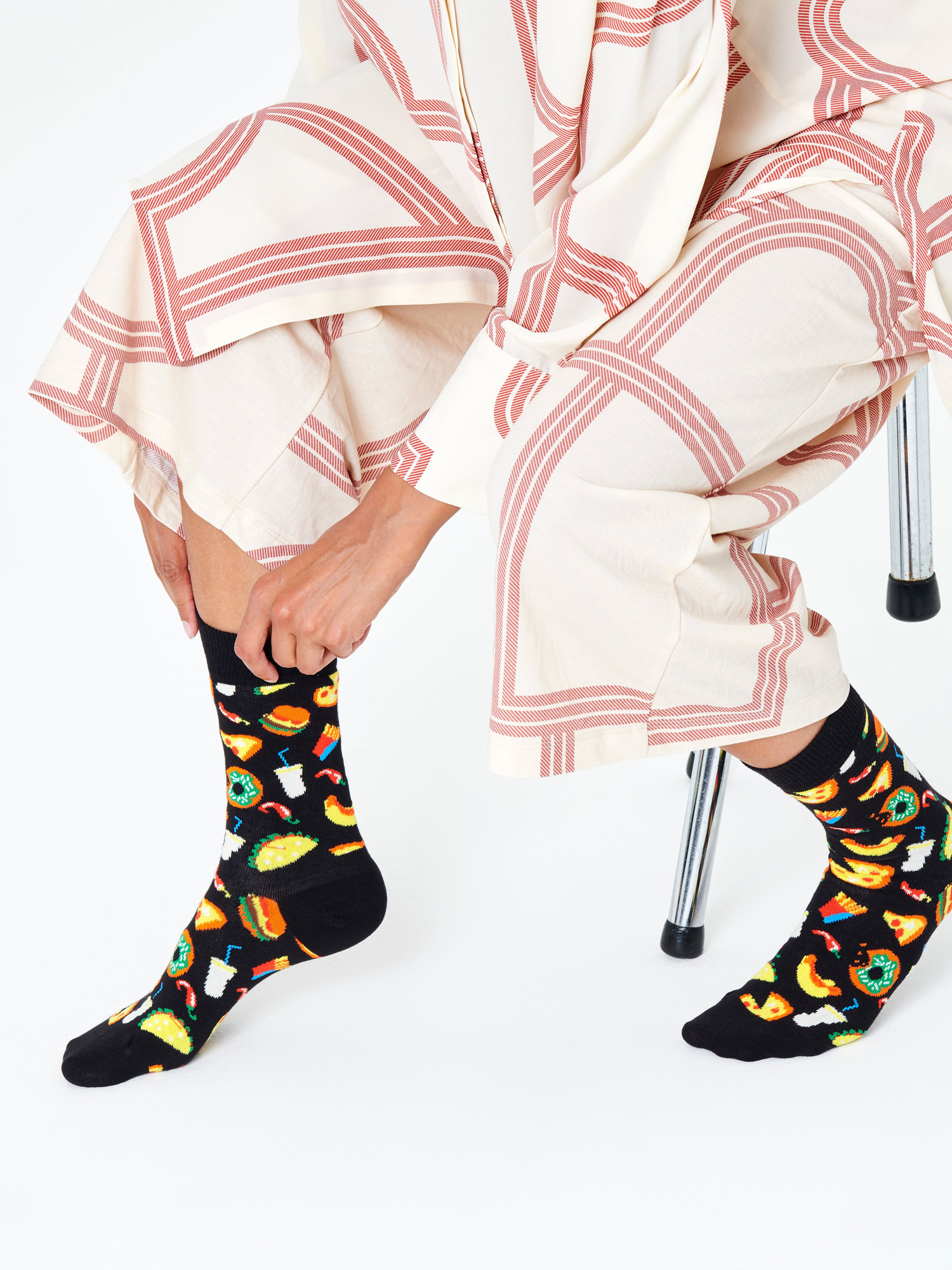 Happy Socks Junk Food Zokni (black)