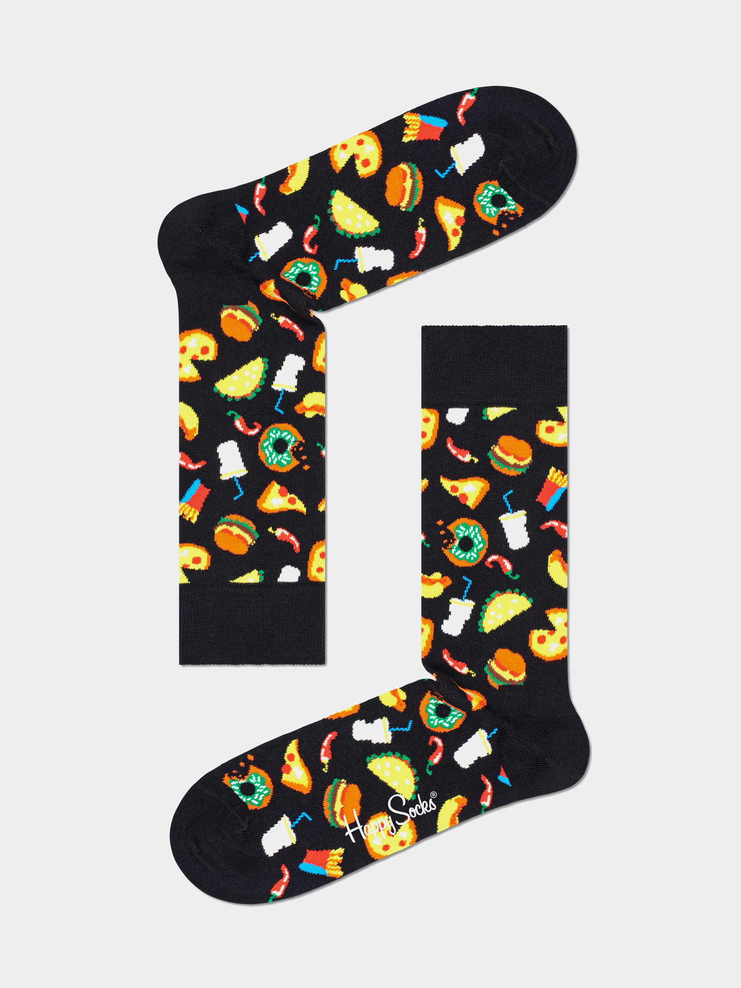 Happy Socks Junk Food Zokni (black)