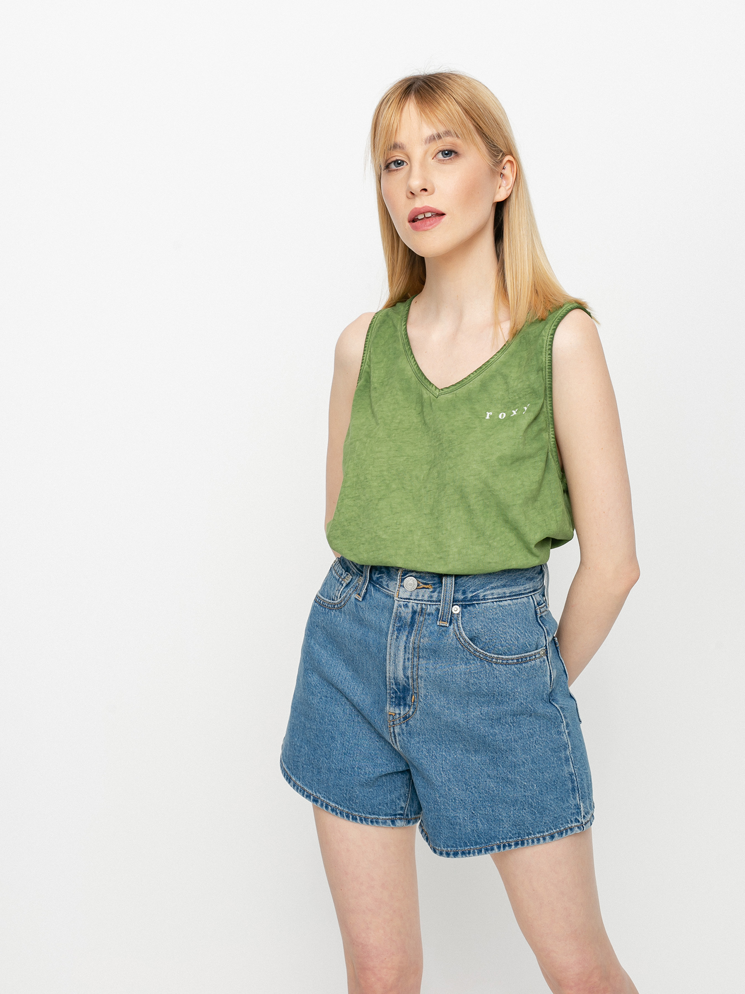 Roxy Need A Wave A Wmn Ujjatlan felső (vineyard green)