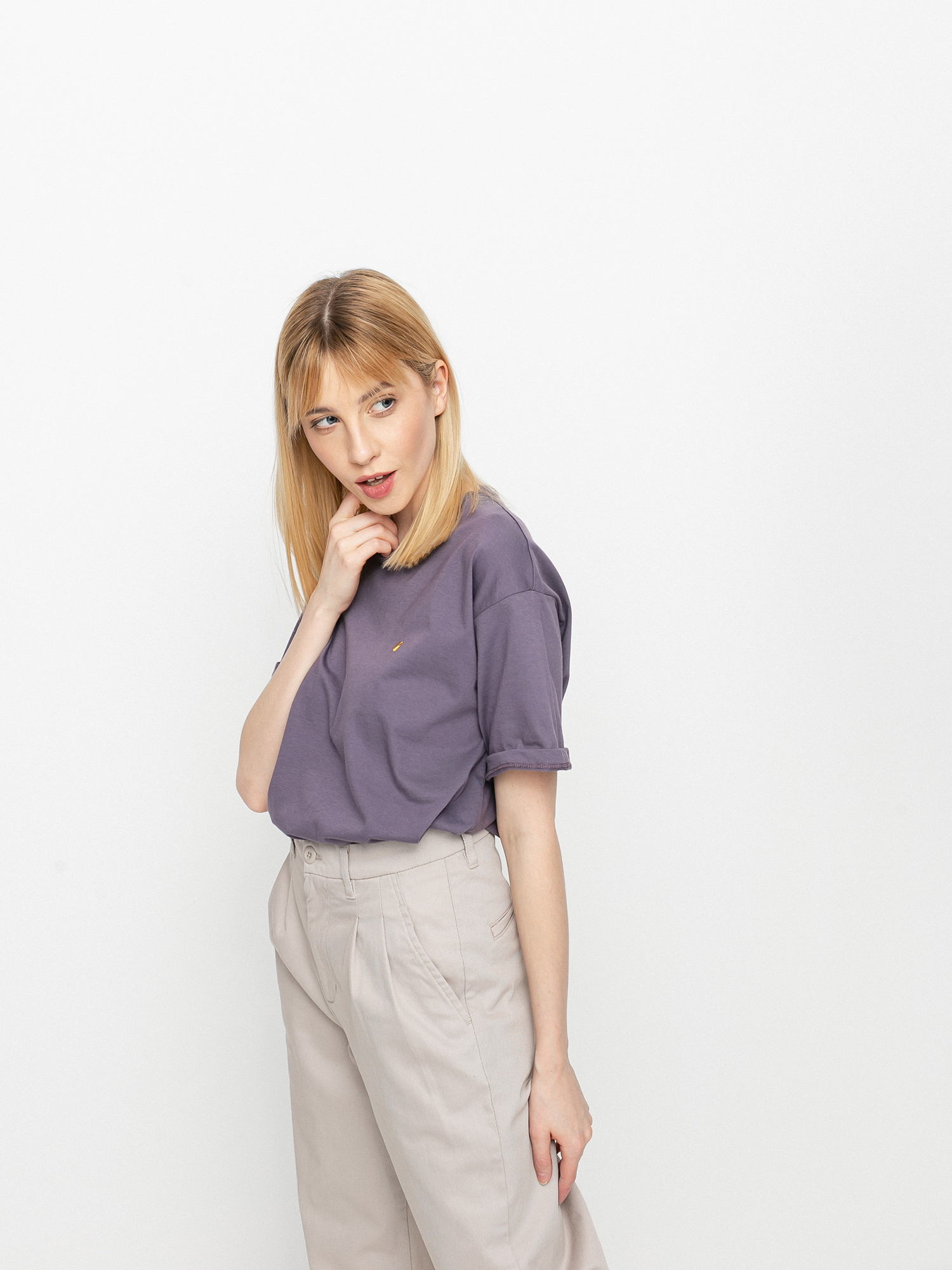 Carhartt WIP Chase Wmn Ujjatlan felső (provence/gold)