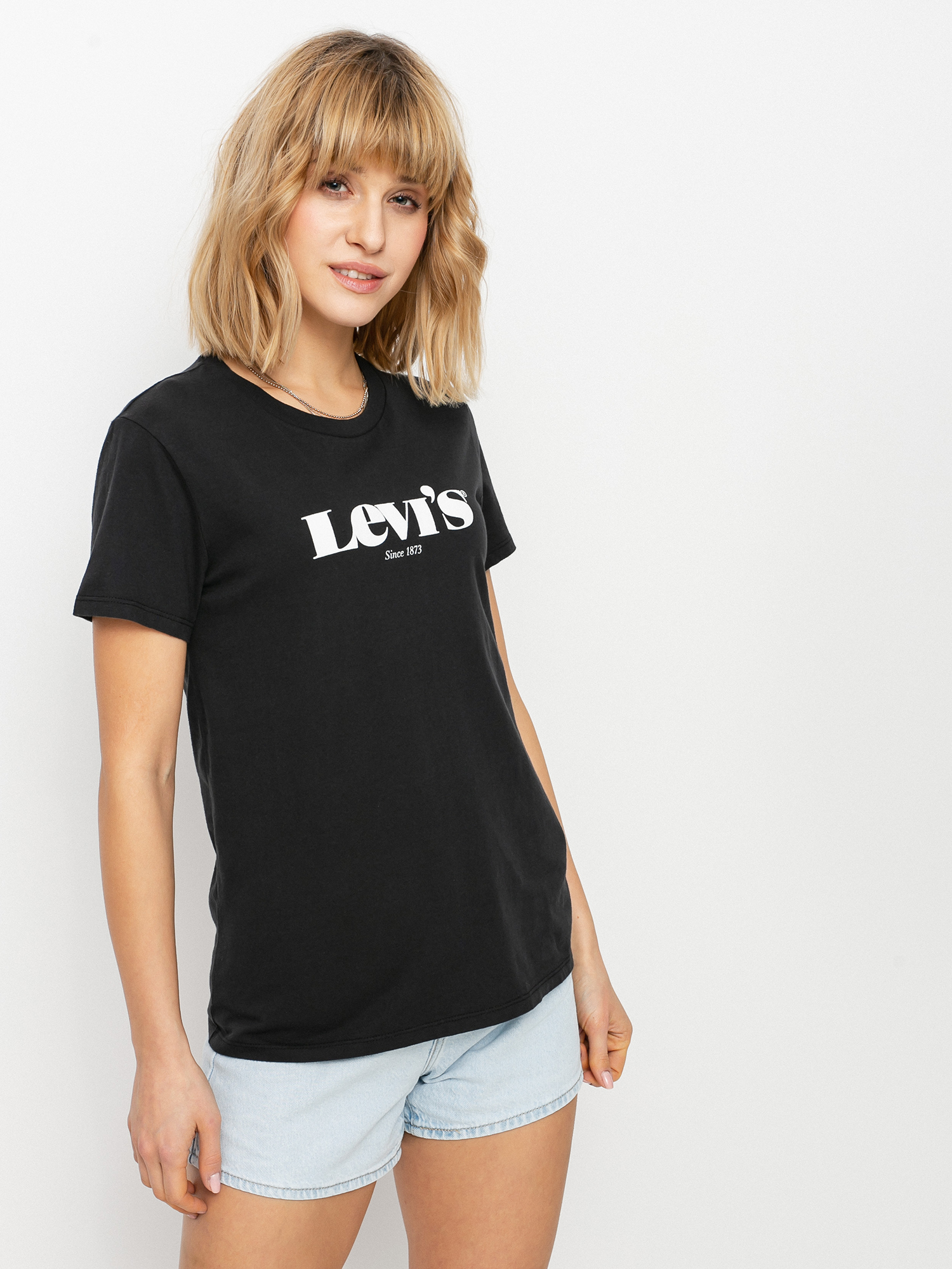 Levi's® The Perfect Wmn Ujjatlan felső (caviar)