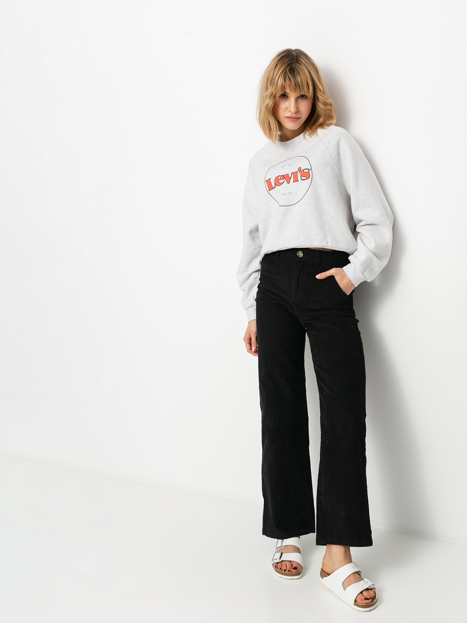 Levi's® Vintage Raglan Wmn Pulóver (circle logo gradient white)