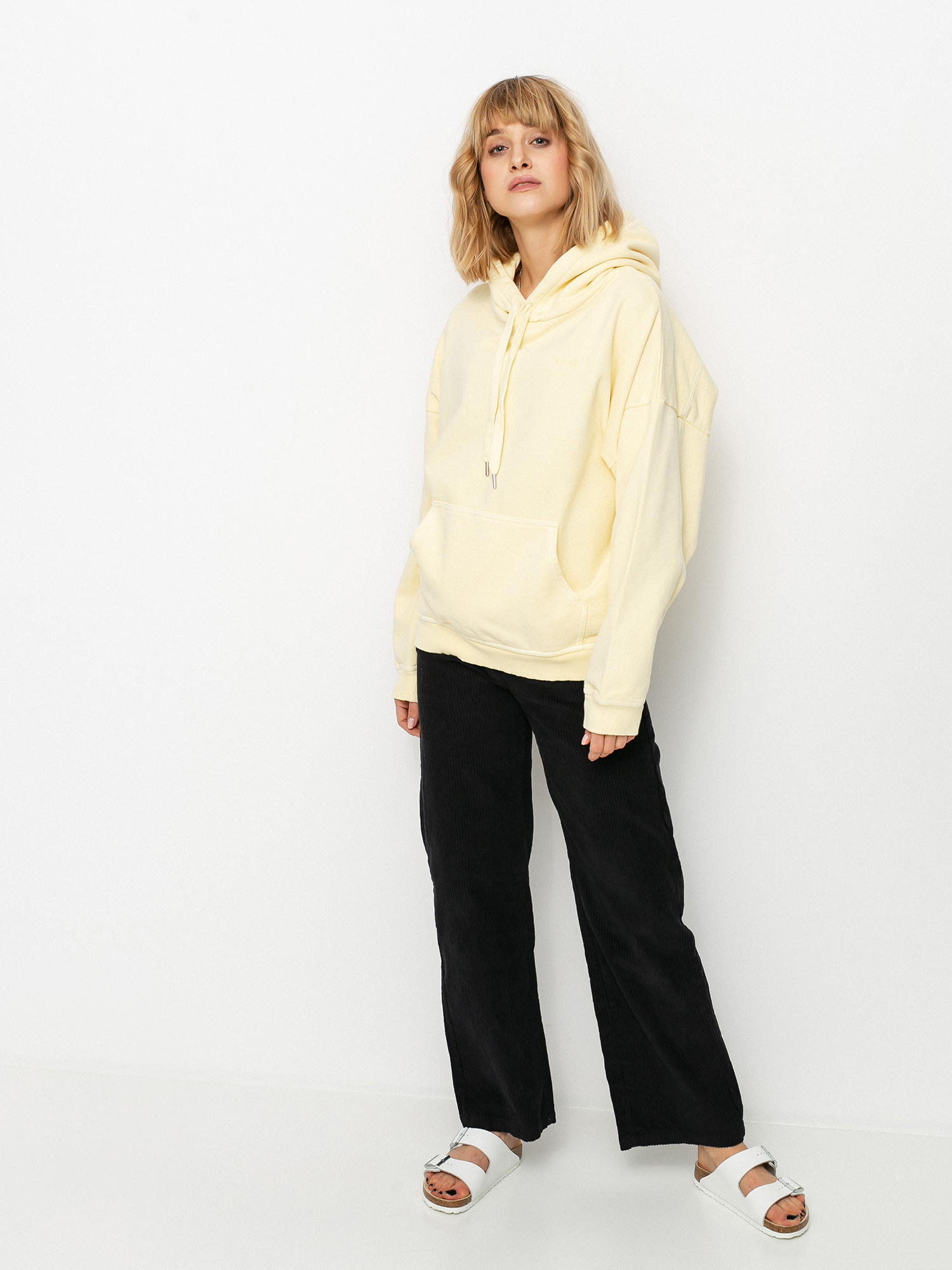 Levi's® Rider HD Wmn Kapucnis pulóver (transparent yellow garment dye)