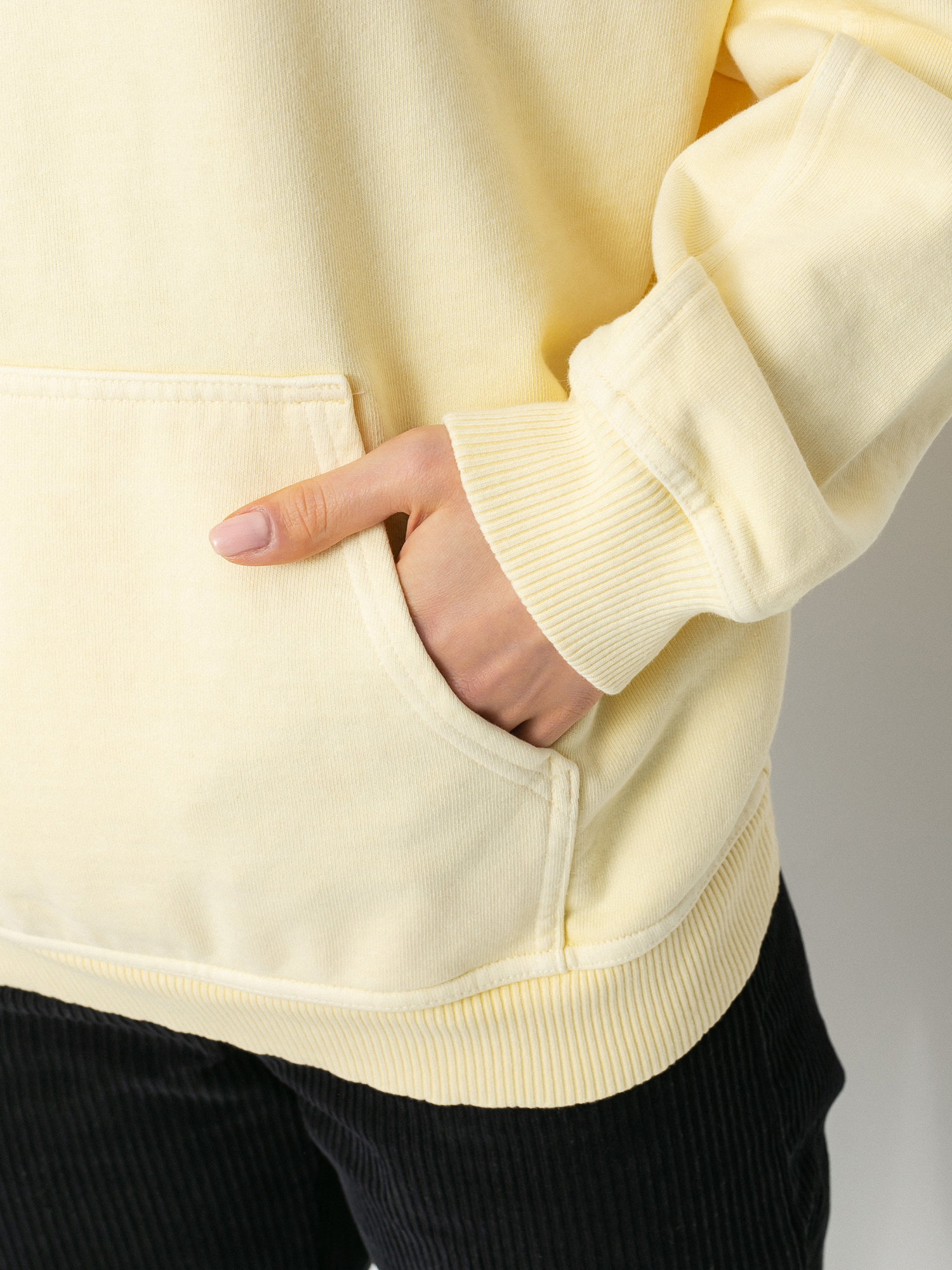 Levi's® Rider HD Wmn Kapucnis pulóver (transparent yellow garment dye)