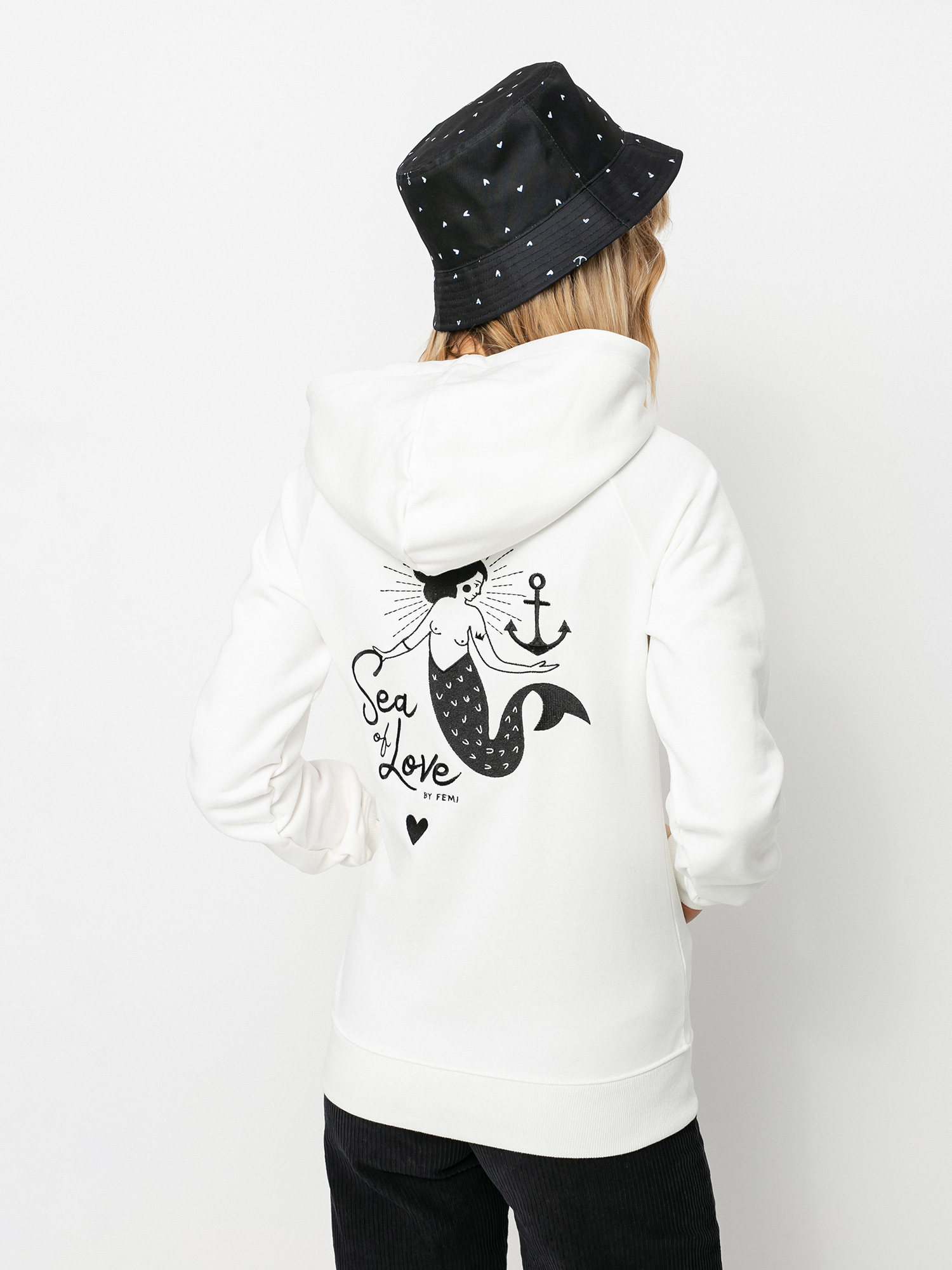 Femi Stories Harun ZHD Wmn Kapucnis pulóver (ecr)