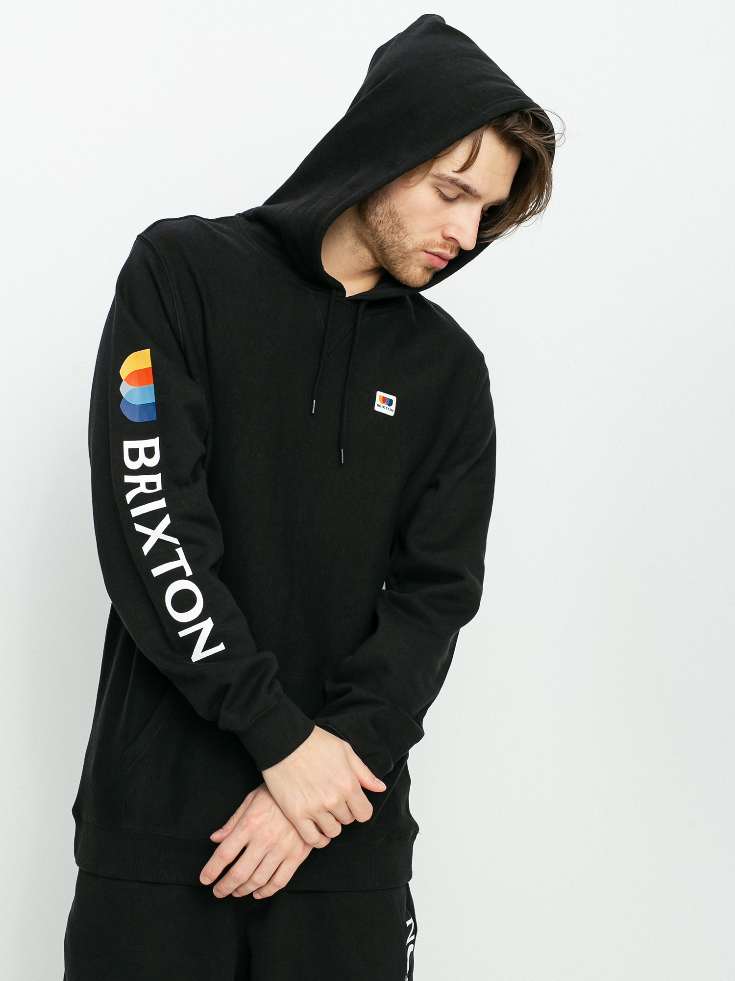 Brixton Stem X HD Kapucnis pulóver (black)