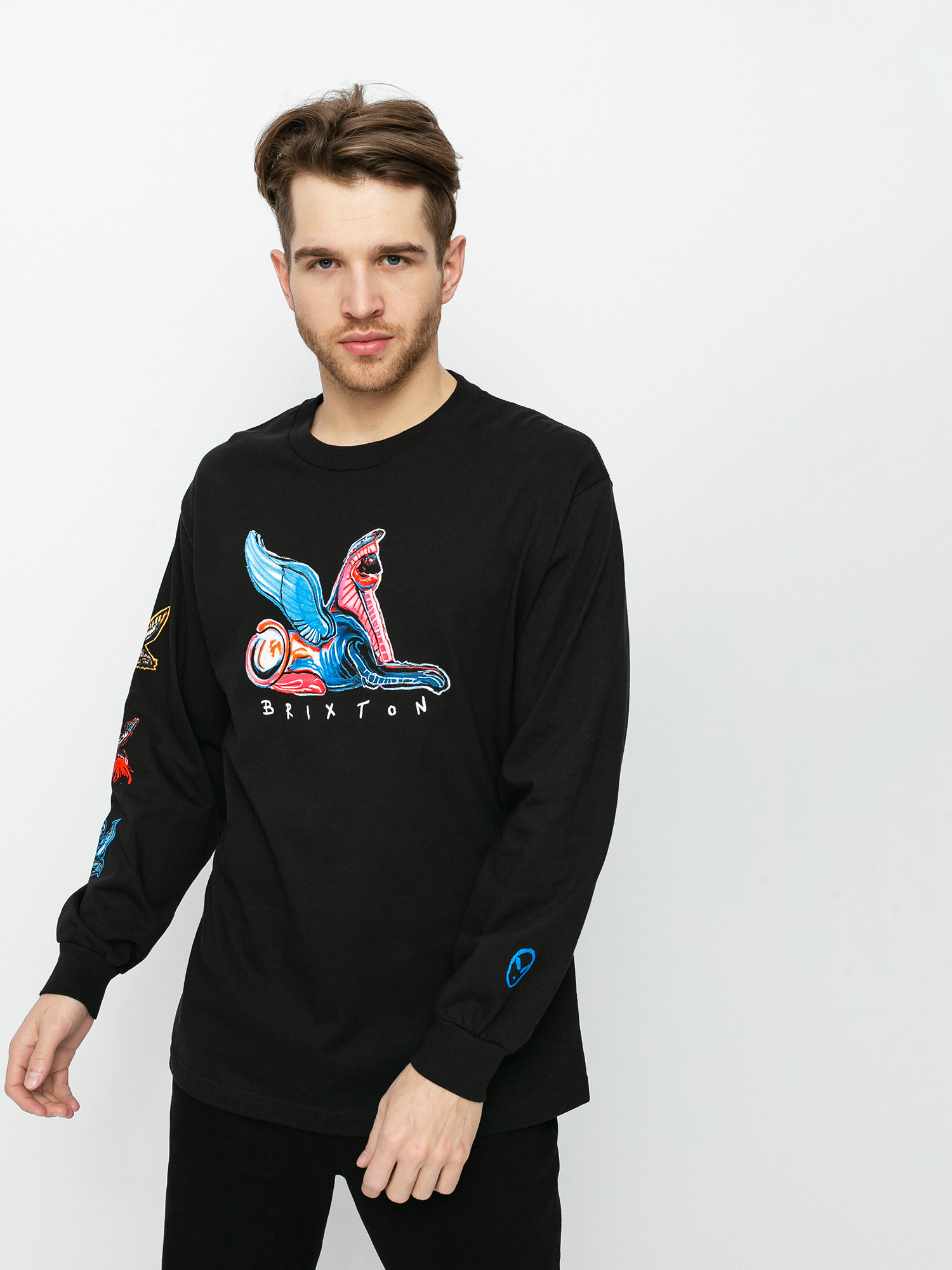 Brixton Bb Time Machine Stt Hosszú ujjú felső (black)