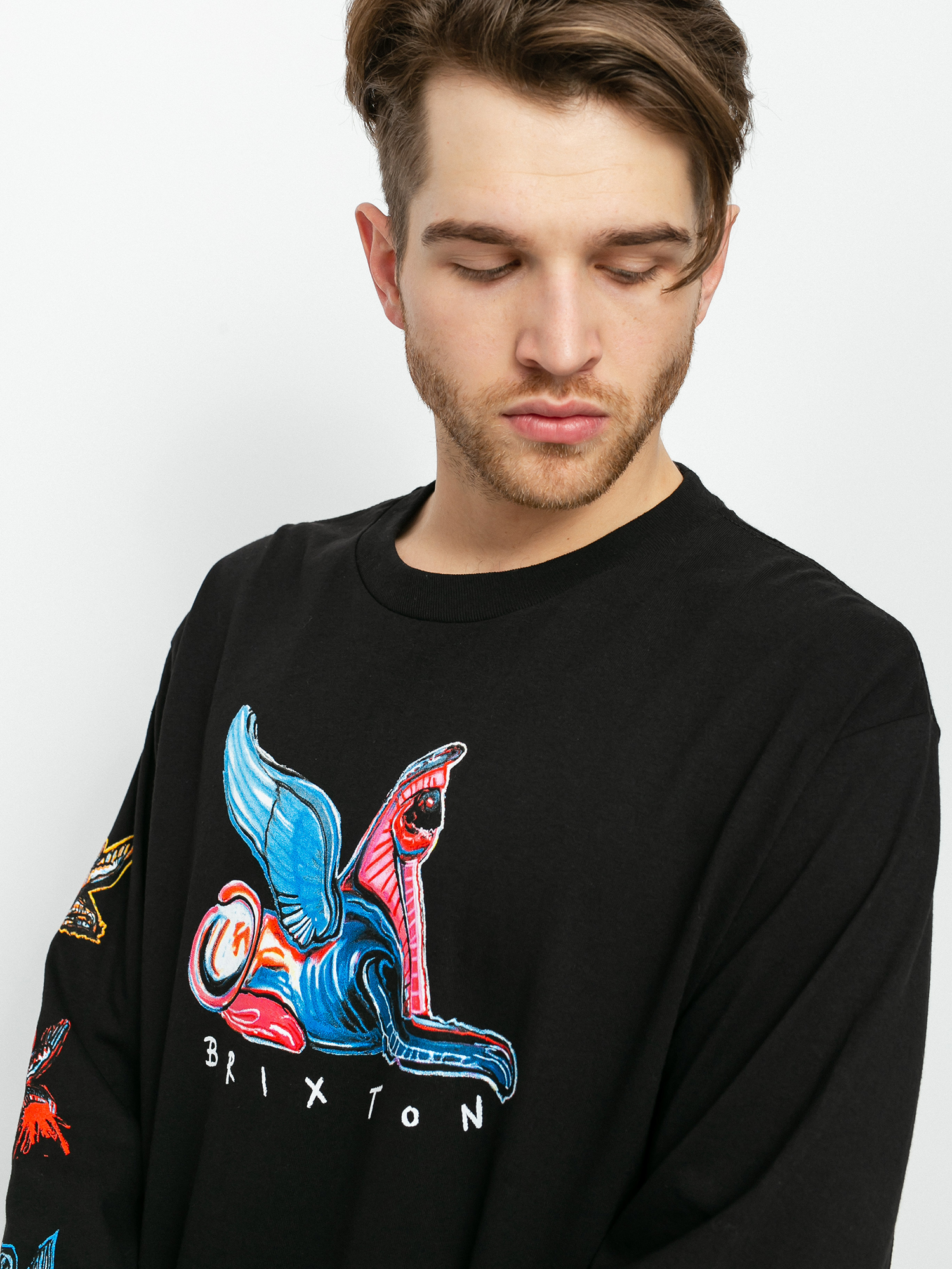 Brixton Bb Time Machine Stt Hosszú ujjú felső (black)